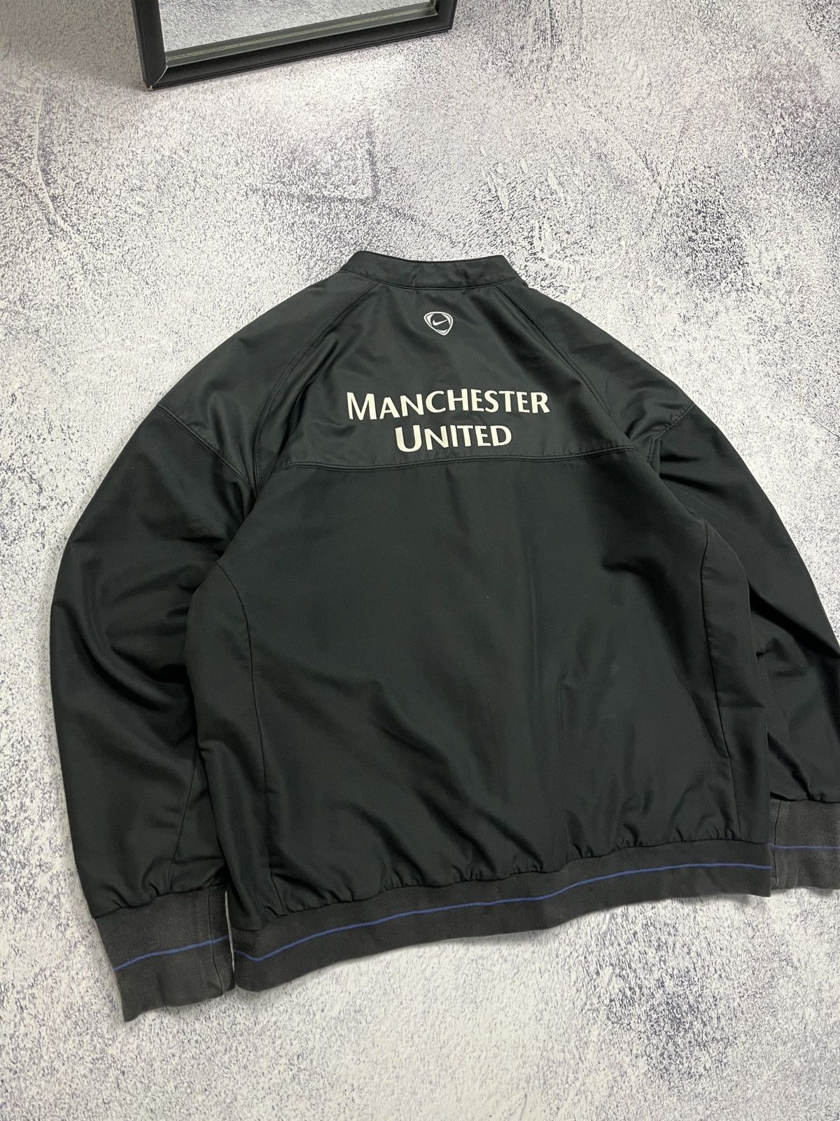 Nike × Vintage Vintage 00’s Manchester United Nike Bomber Jacket Rare Y2k Size US XL / EU 56 / 4 - 23 Thumbnail