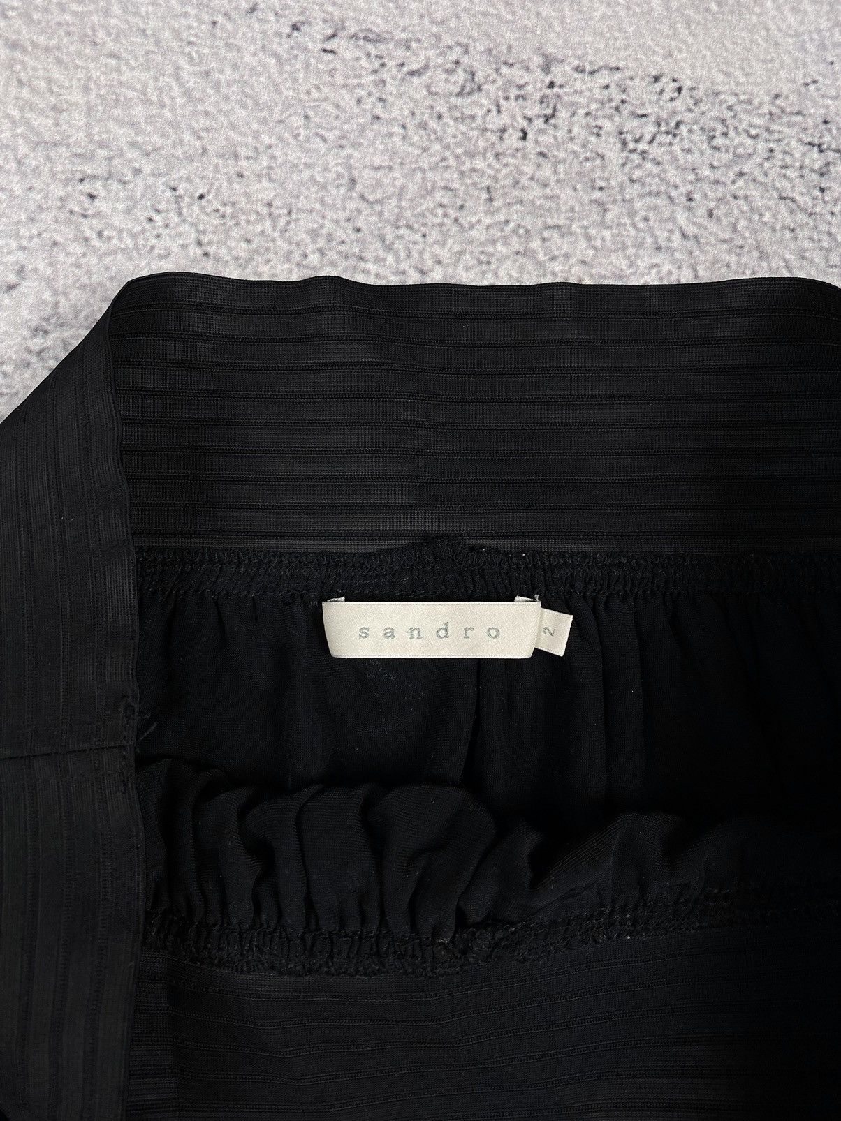 Designer × Sandro Sandro Viscose Silk Blend Velour/Velvet Paisley Skirt Size 26" / US 2 / IT 38 - 11 Thumbnail