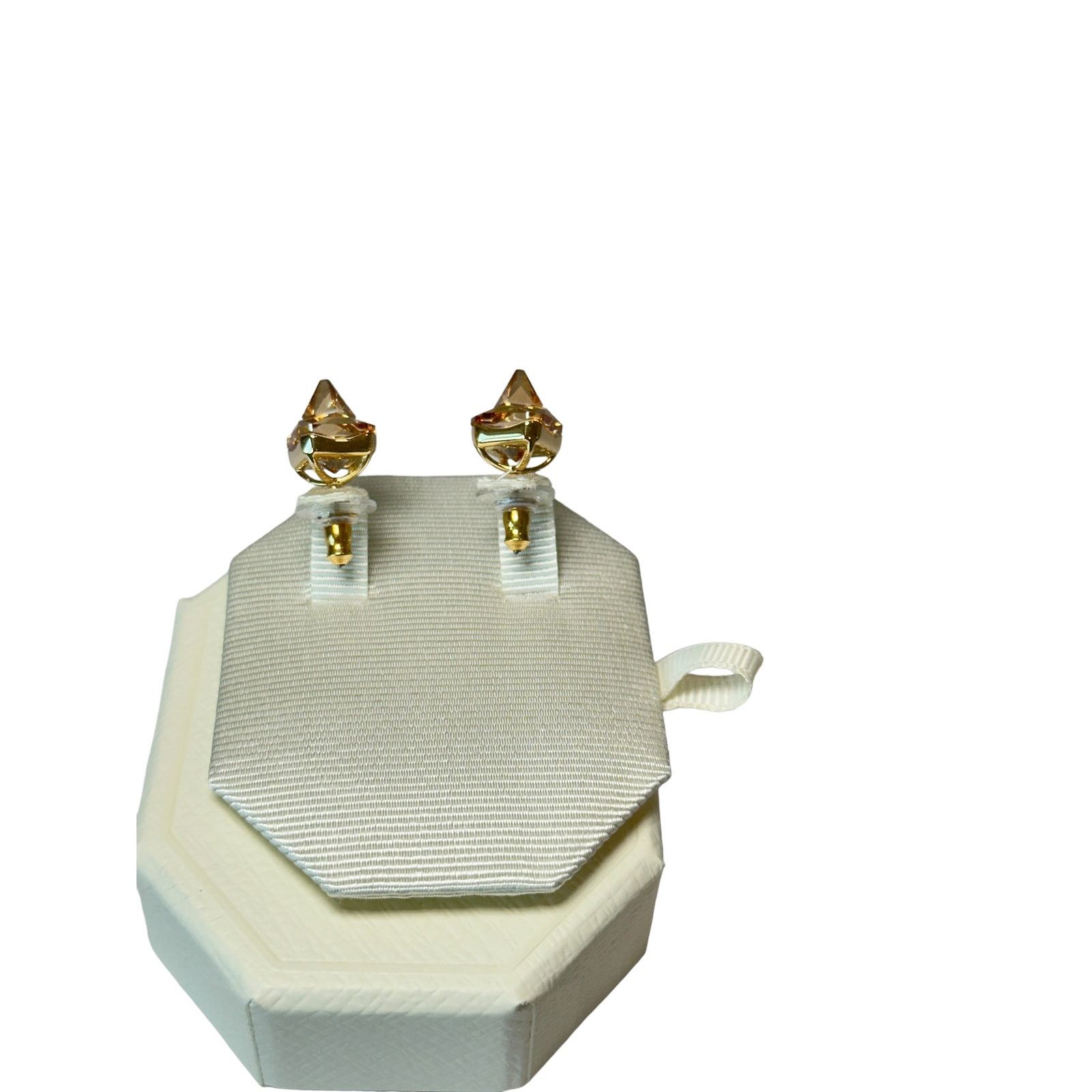 Swarovski Swarovski Ortyx Stud Earrings Pyramid Cut, Yellow Size ONE SIZE - 4 Thumbnail