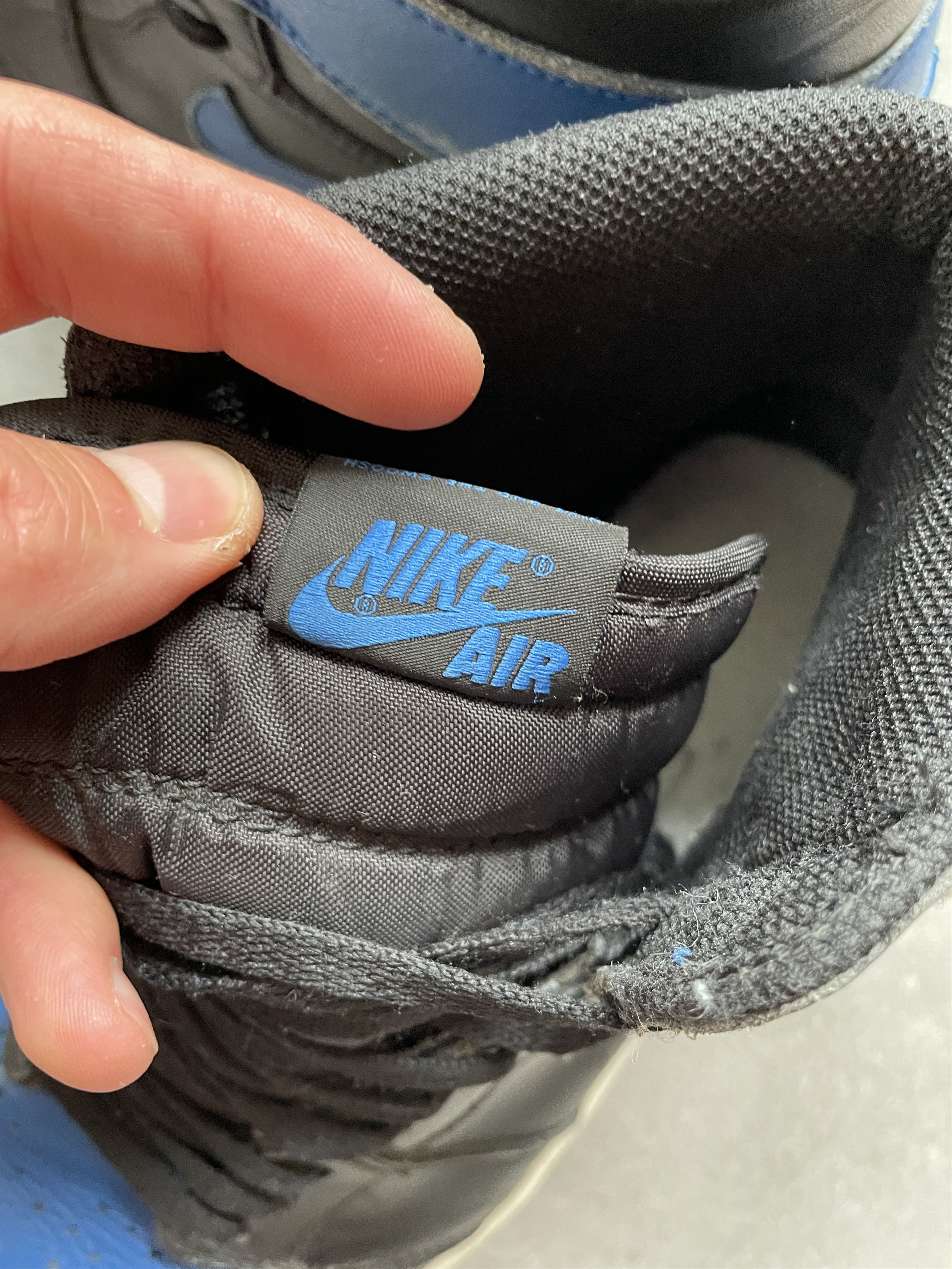 Jordan Brand × Nike AIR JORDAN 1 ROYAL BLUE 2017 HIGHTOP SNEAKERS Size US 11 / EU 44 - 9 Thumbnail