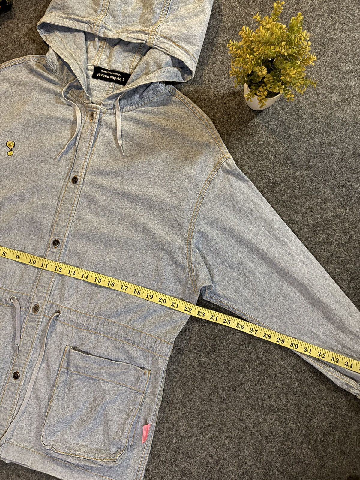 mercibeaucoup Vintage Mercibeacoup Jevous Enprie Light Jacket Hoodie Size L / US 10 / IT 46 - 13 Thumbnail