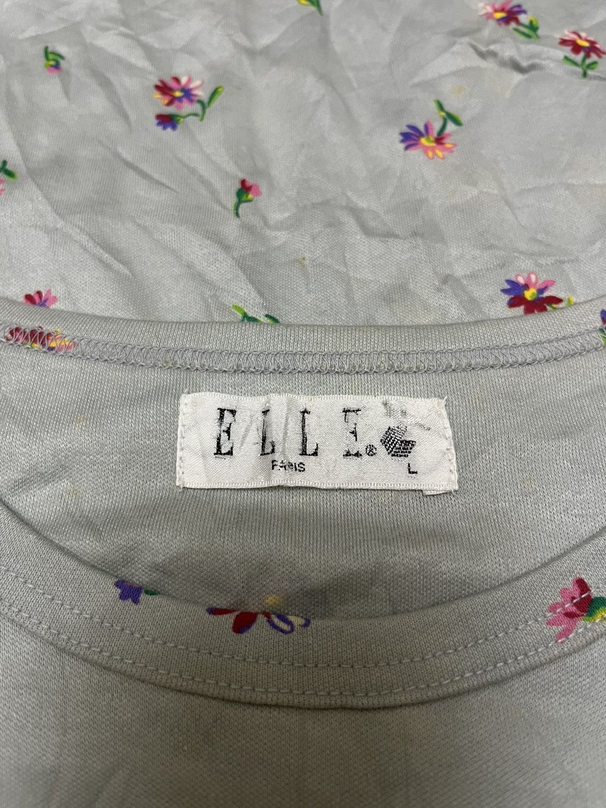 Japanese Brand Elle Paris Long sleeve blouse Size L / US 10 / IT 46 - 2 Thumbnail