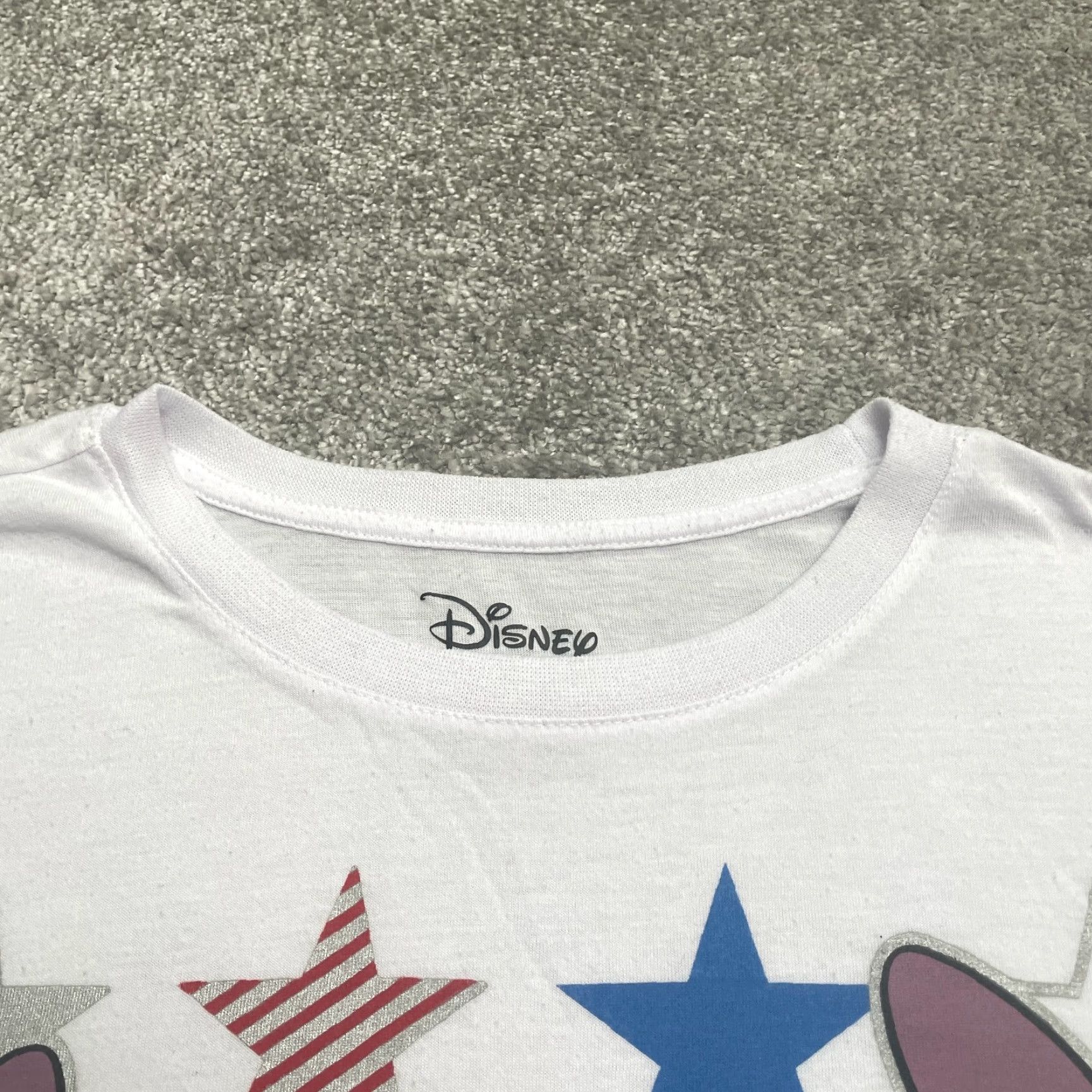 Disney Disney Stitch Graphic T-Shirt Juniors 2XL White Crew Neck Short Sleeve Casual Womens Size XXL / US 16-18 / IT 52-54 - 2 Thumbnail