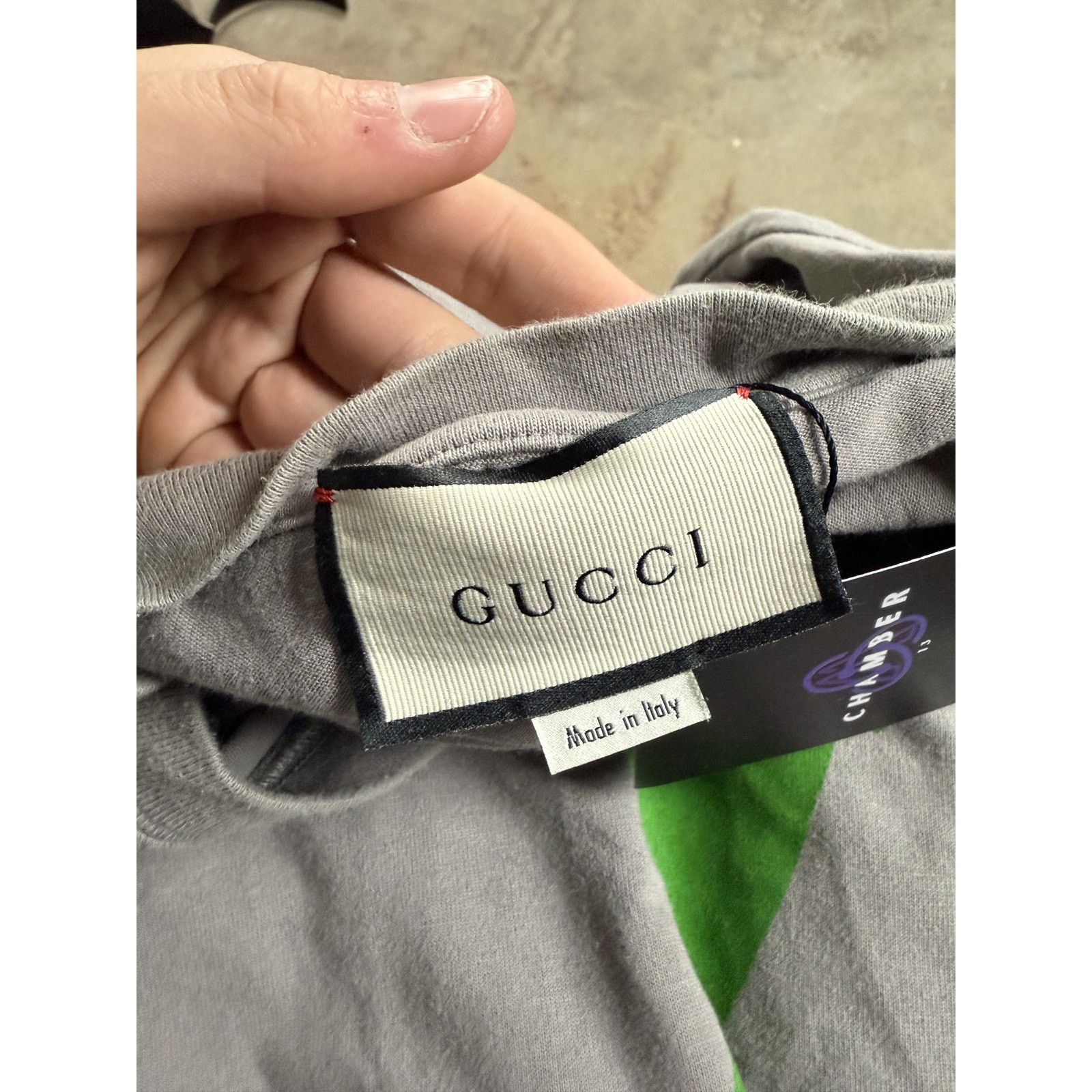 Gucci Gucci Tee Grey Green Used XL Size US XL / EU 56 / 4 - 10 Thumbnail