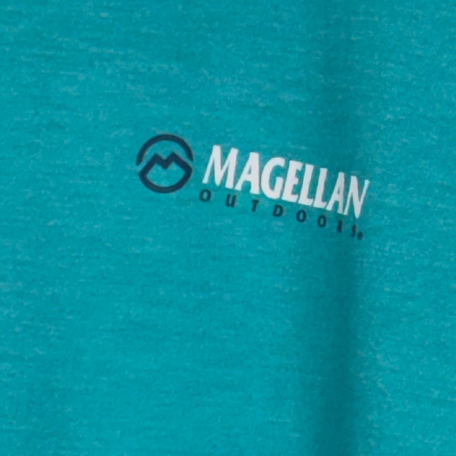 Magliano Magellan Outdoors 3X Long Sleeve Shirt in Teal Size 3XL / US 20-22 - 2 Thumbnail