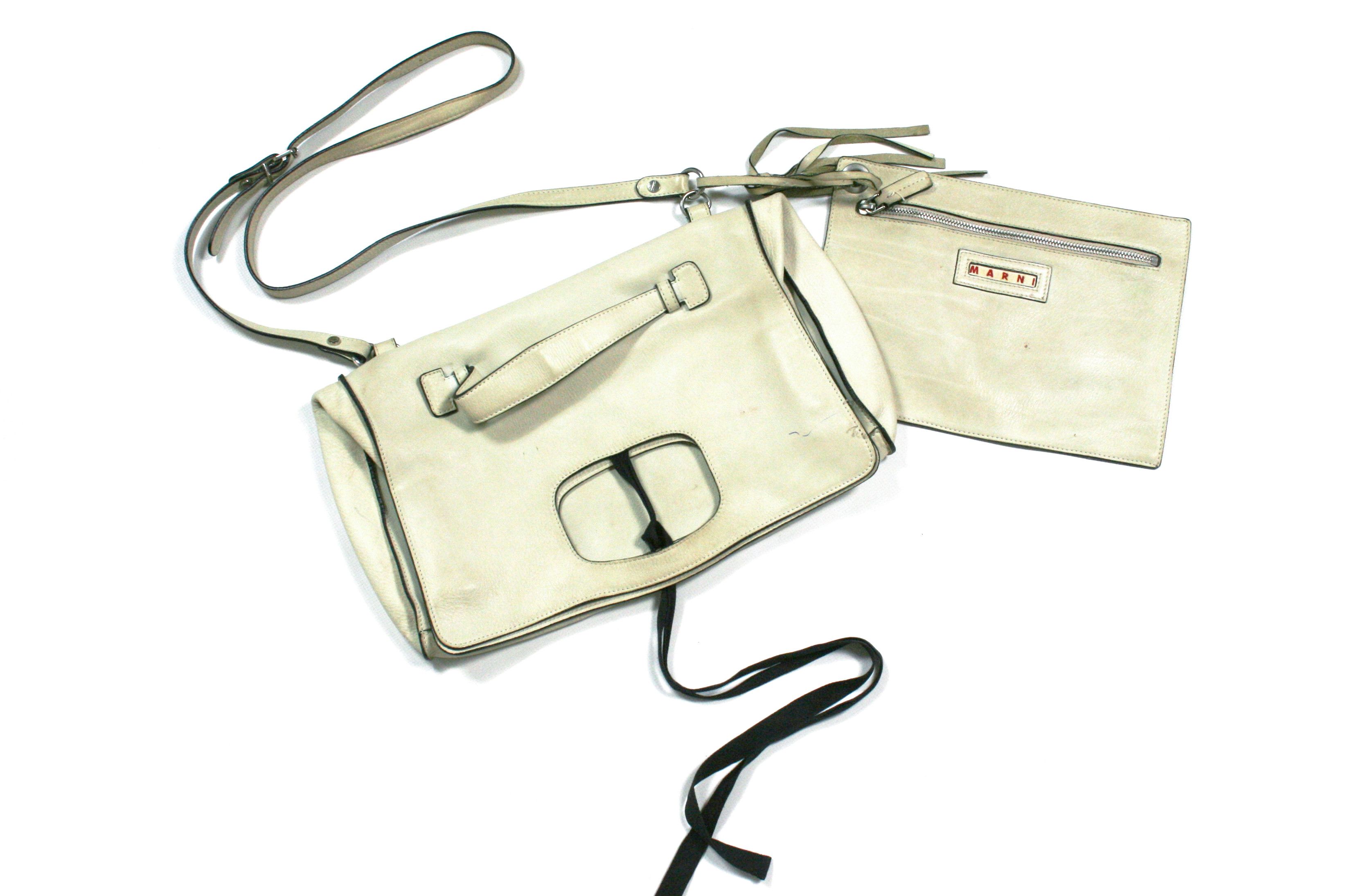 00S Trunk Leather Bag With Wallet Vintage