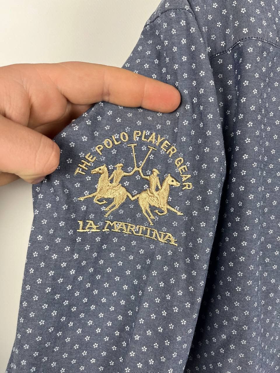 La Martina La Martina Mens Shirt Royal British Legion Crest Star Print Size US L / EU 52-54 / 3 - 4 Thumbnail