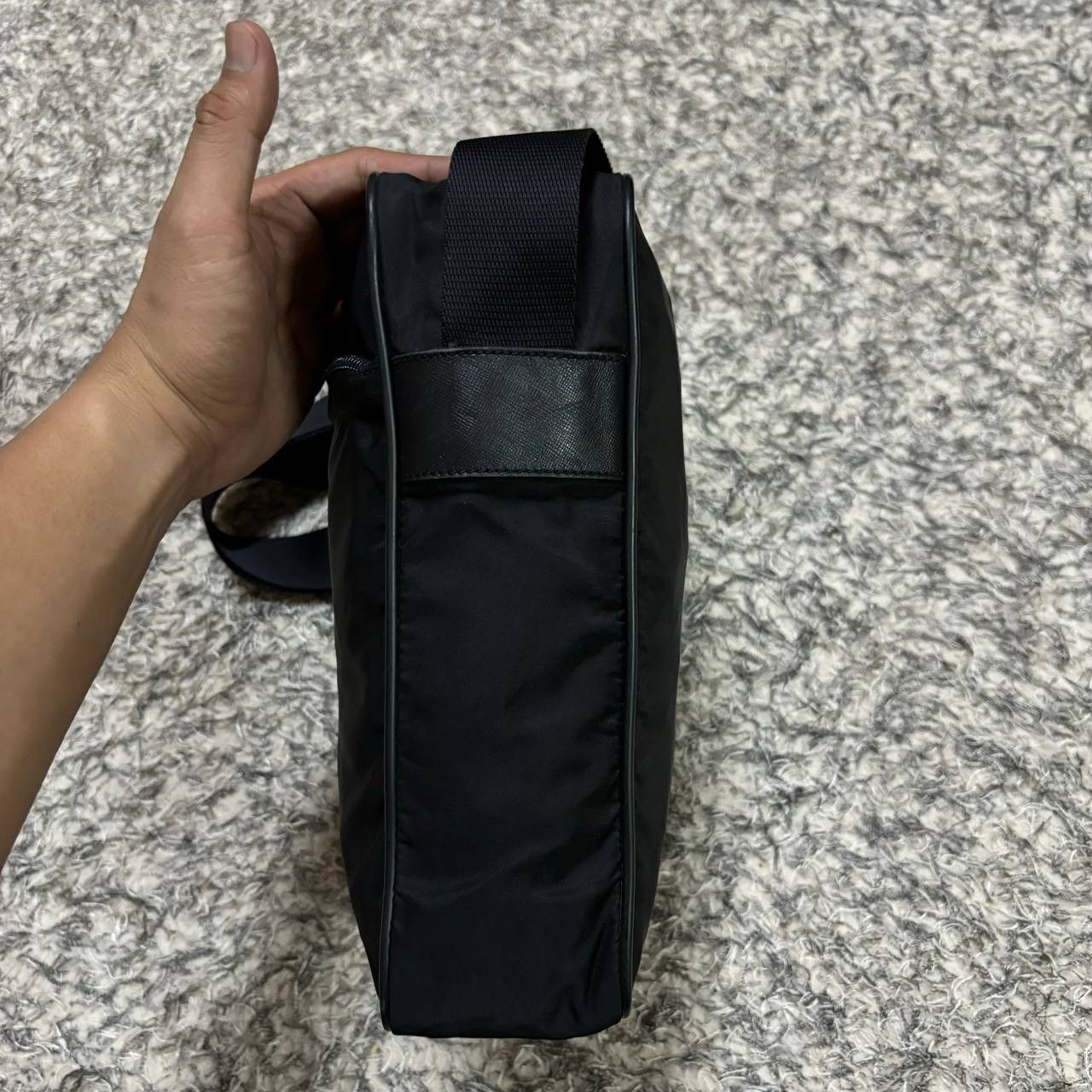 Prada Vintage Prada Vela Nylon Messenger Bag Black V161 Tessuto Size ONE SIZE - 8 Thumbnail