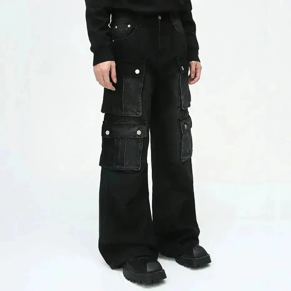 Japanese Brand Vintage Multi Pocket Cargo Denim Size US 32 / EU 48 - 4 Thumbnail