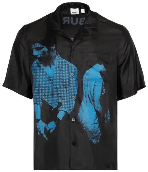 Burberry o1y0426 Patterned Shirt in Black/Blue Size US XXS / EU 40 - 1 Preview