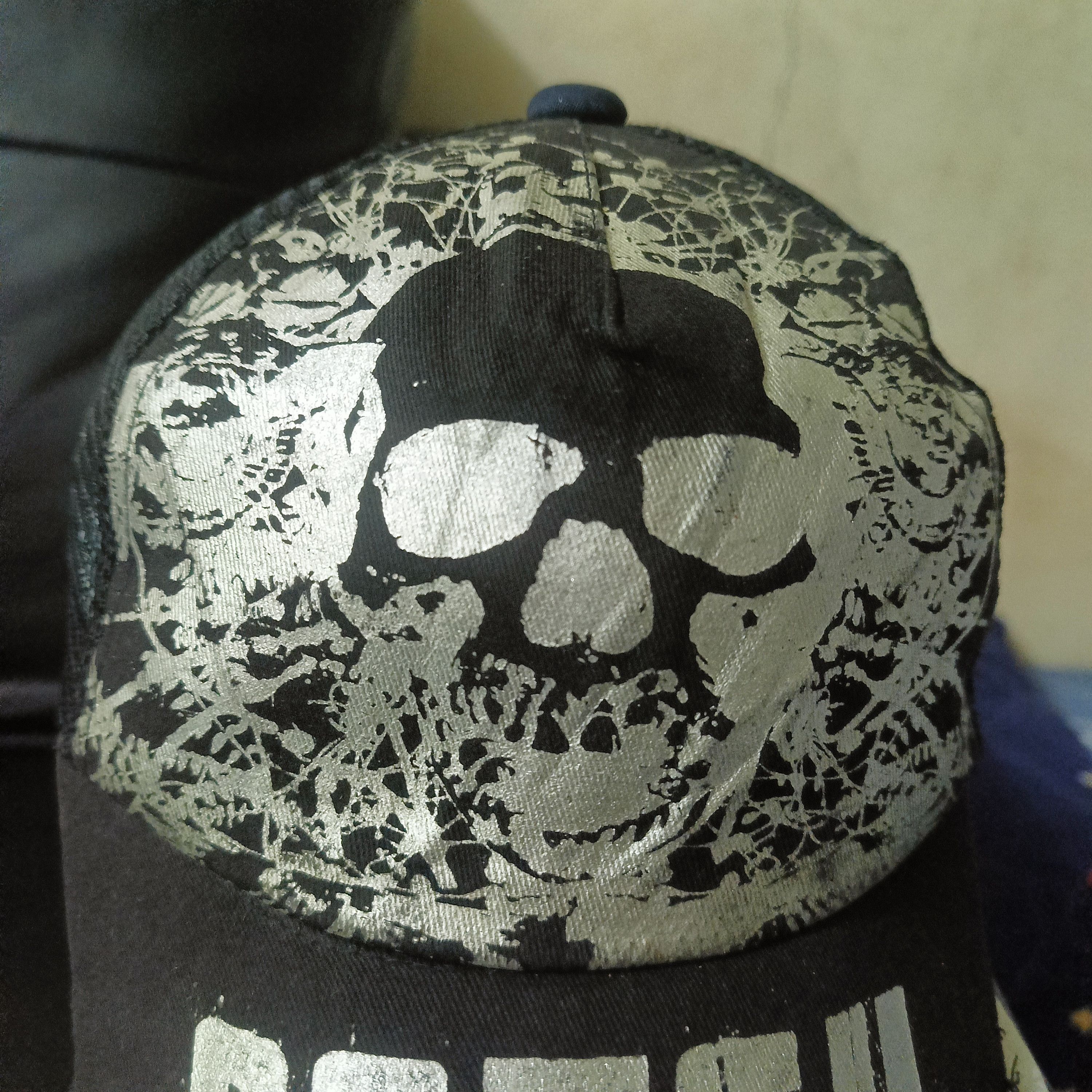 Japanese Brand Ba-Tsu Studio Boy Japan Skull Punk Style Bondage Trucker Cap Size ONE SIZE - 3 Thumbnail
