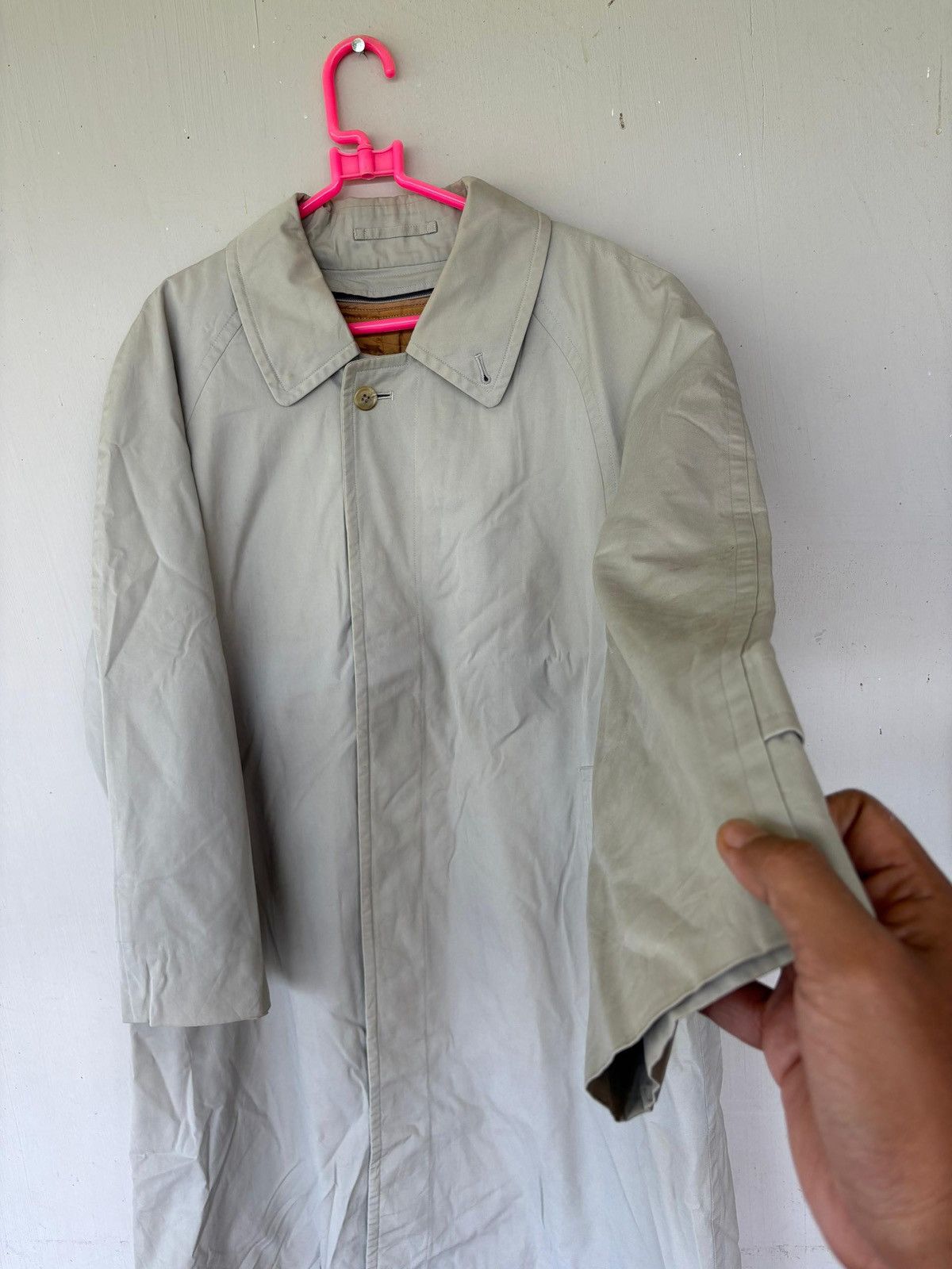 Burberry Vintage Burberry Nova Check Long Jacket Design Size US L / EU 52-54 / 3 - 3 Thumbnail