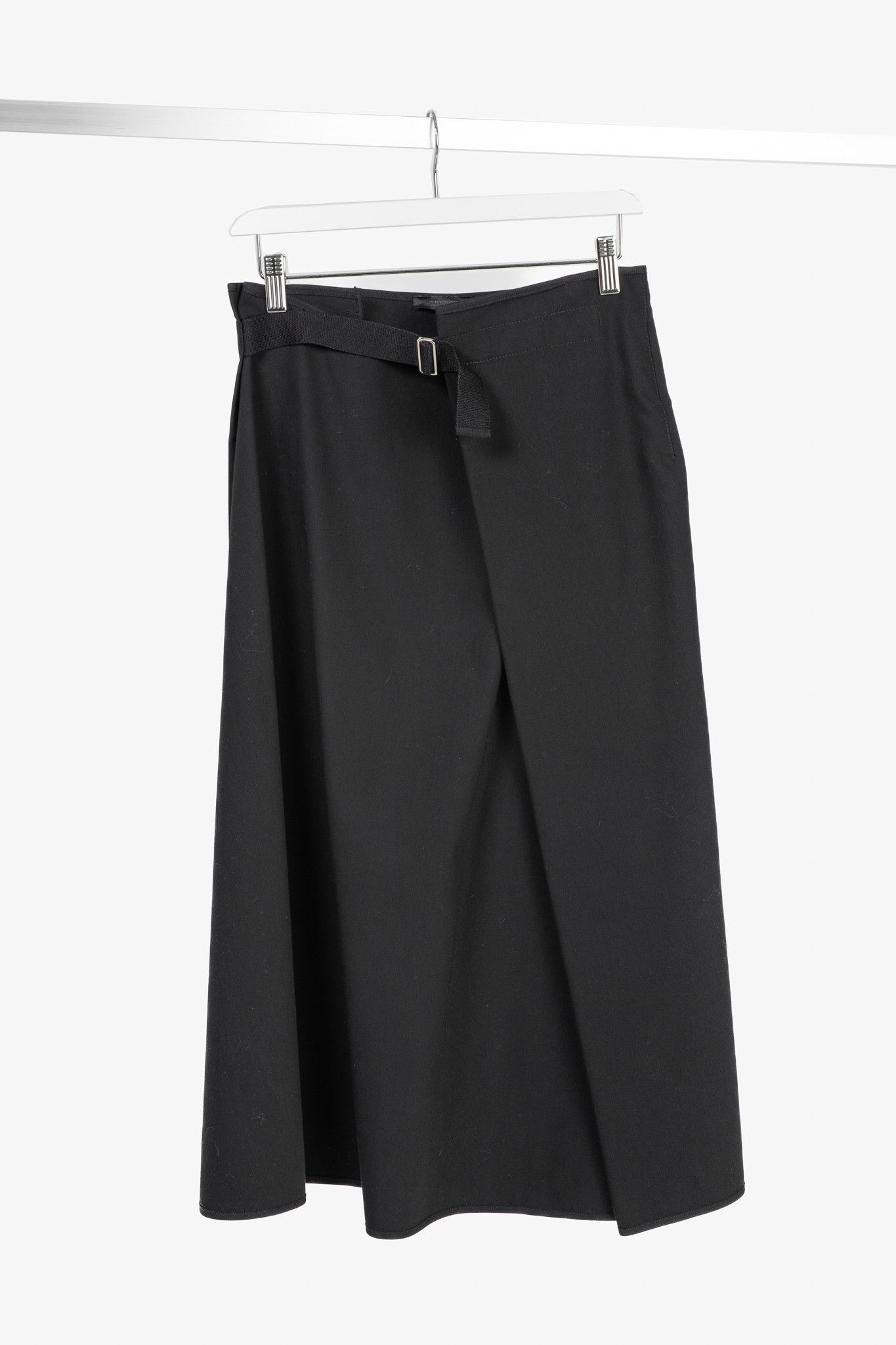 The Row The Row Harna Black Belted A-Line Wrap Midi Skirt Size 26" / US 2 / IT 38 - 1 Thumbnail