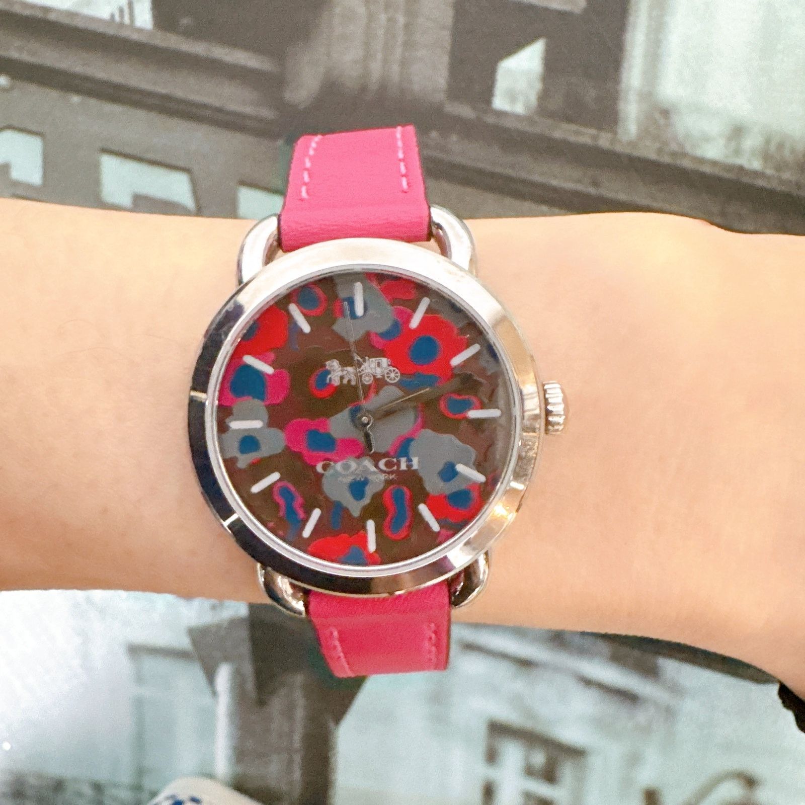 Coach Coach W1534 LEX Leather Strap Watch With Printed Dial Size ONE SIZE - 6 Thumbnail