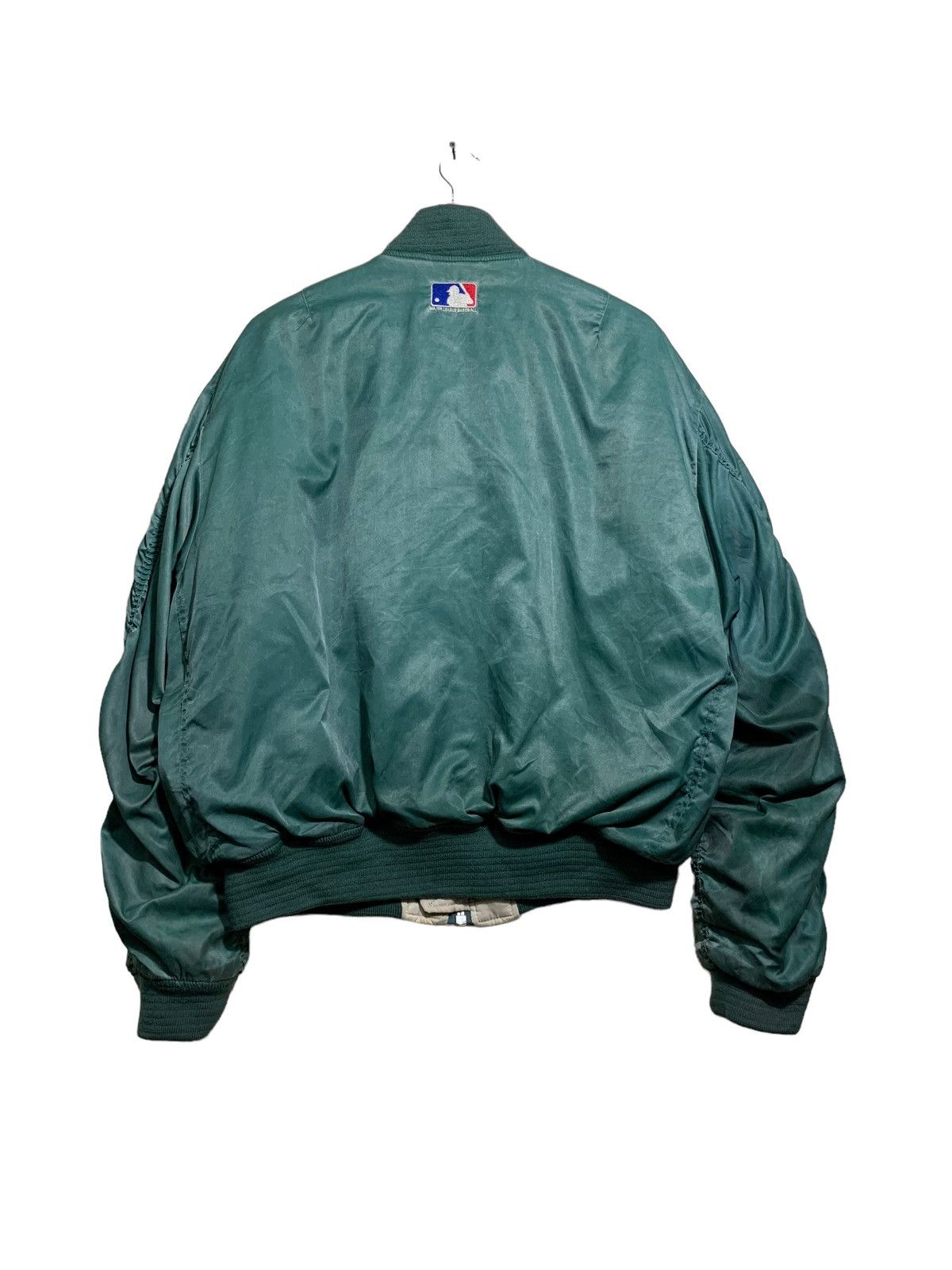 MLB 🔥A’s MLB BY STARTER BOMBER JACKETS Size US L / EU 52-54 / 3 - 6 Thumbnail