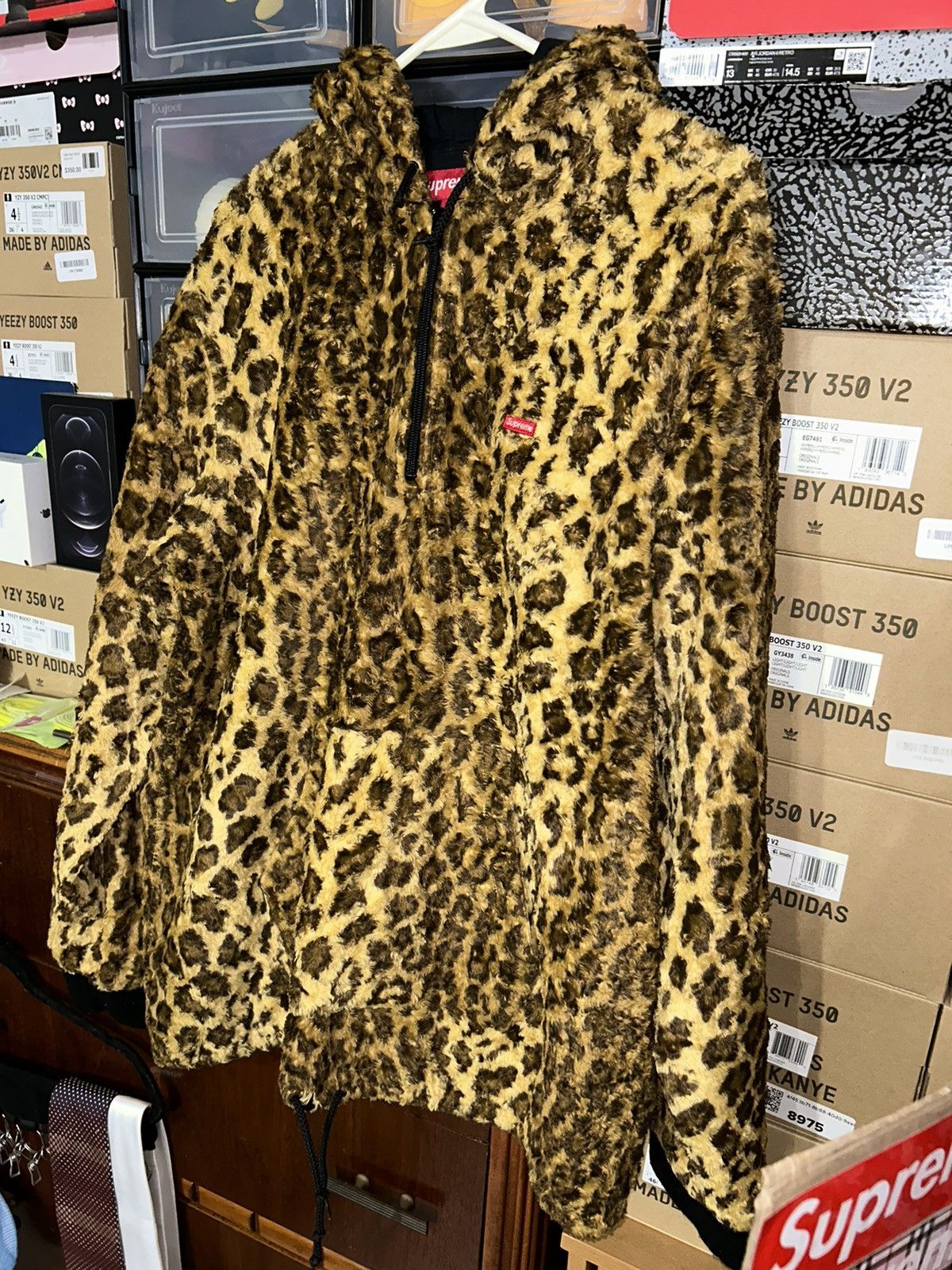 Supreme Supreme Fur Pullover Jacket Leopard SS14 size XL RARE JACKET Size US XL / EU 56 / 4 - 2 Thumbnail