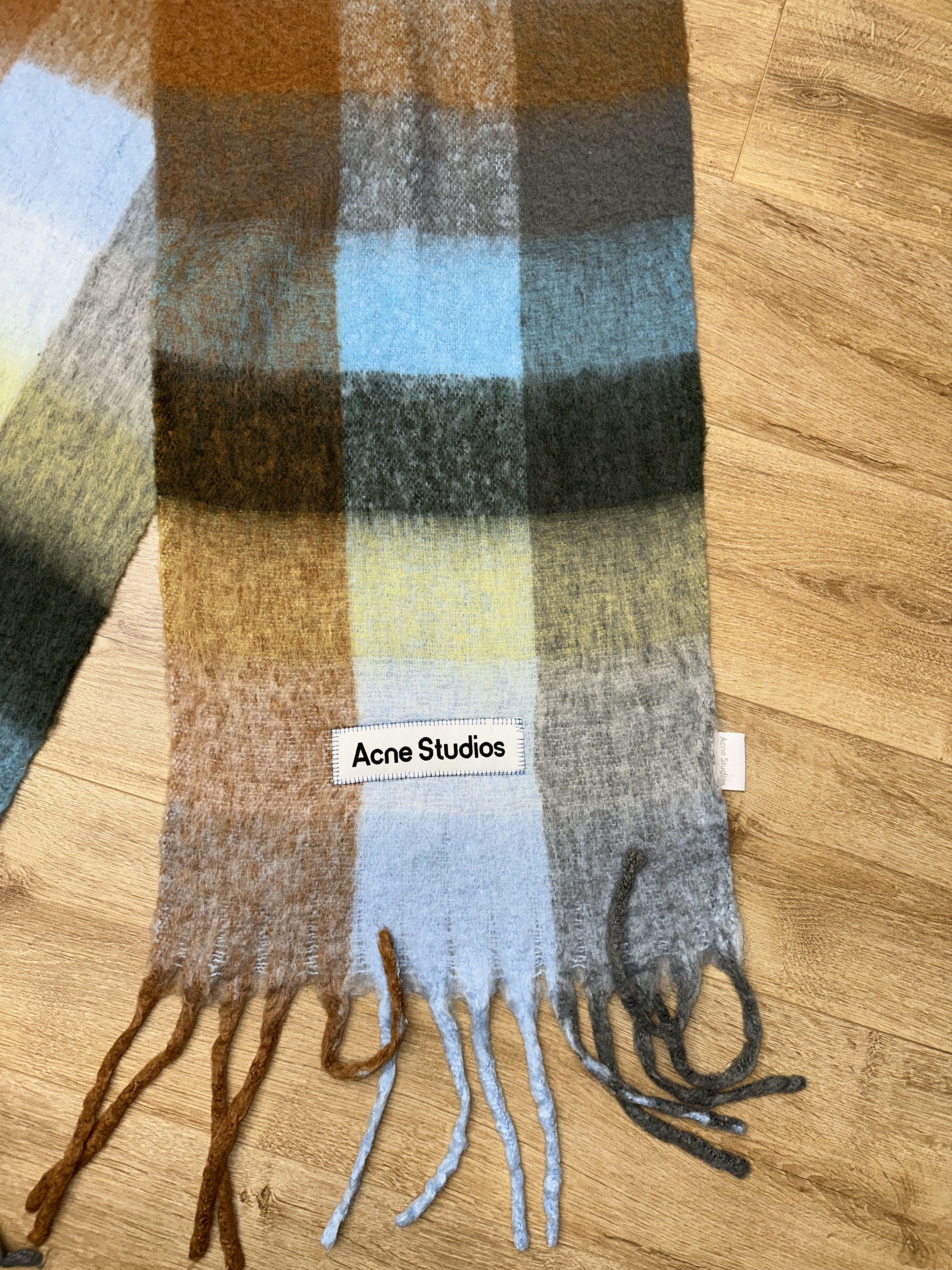Acne Studios Check Multicolor Acne Studios Scarf Fringe Italy 250cm Size ONE SIZE - 4 Thumbnail