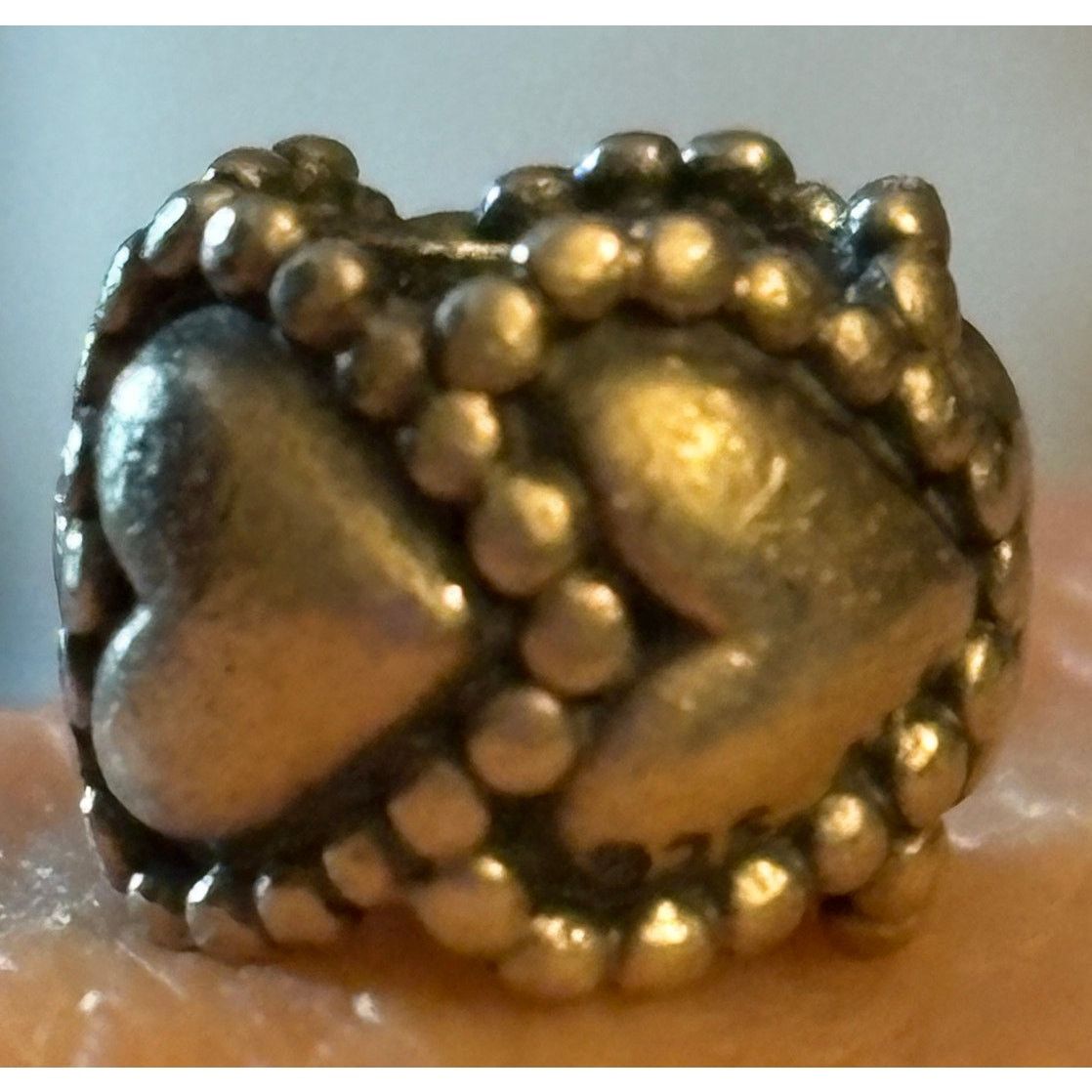 pandora Pandora S925 ALE Heart Spacer Charm Sterling Silver Size ONE SIZE - 1 Thumbnail