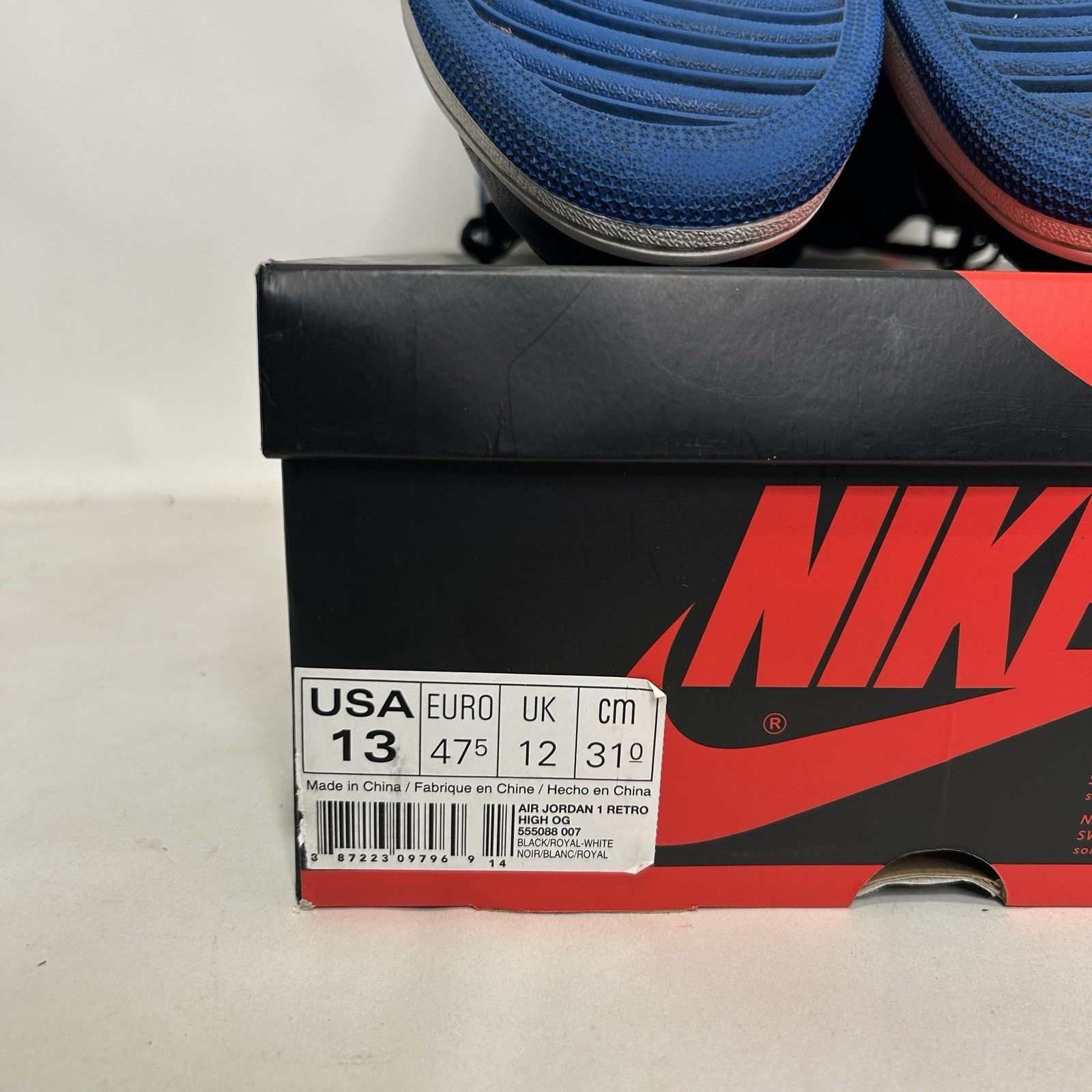 Jordan Brand Nike Air Jordan 1 High OG “Royal Blue” 2017 Size US 13 / EU 46 - 12 Thumbnail