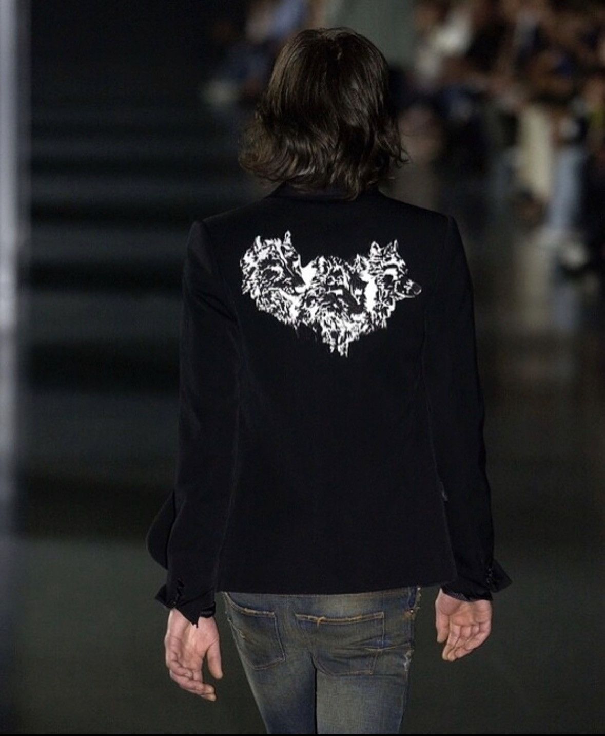 Dior Dior Homme by Hedi Slimane Wolves Smoking Jacket SS05 Size 46S - 3 Thumbnail