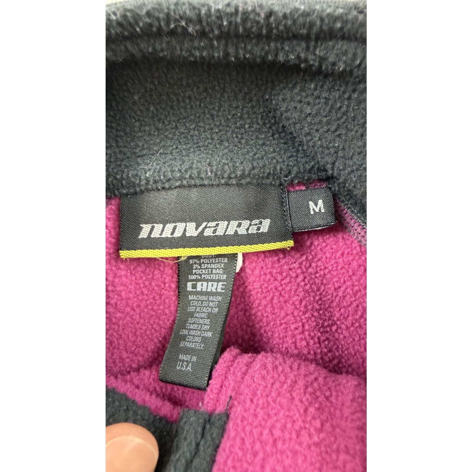 Vintage Novara Pullover Womens M Purple Quarter Zip Cycling Thermal Fleece Jersey Size M / US 6-8 / IT 42-44 - 7 Thumbnail