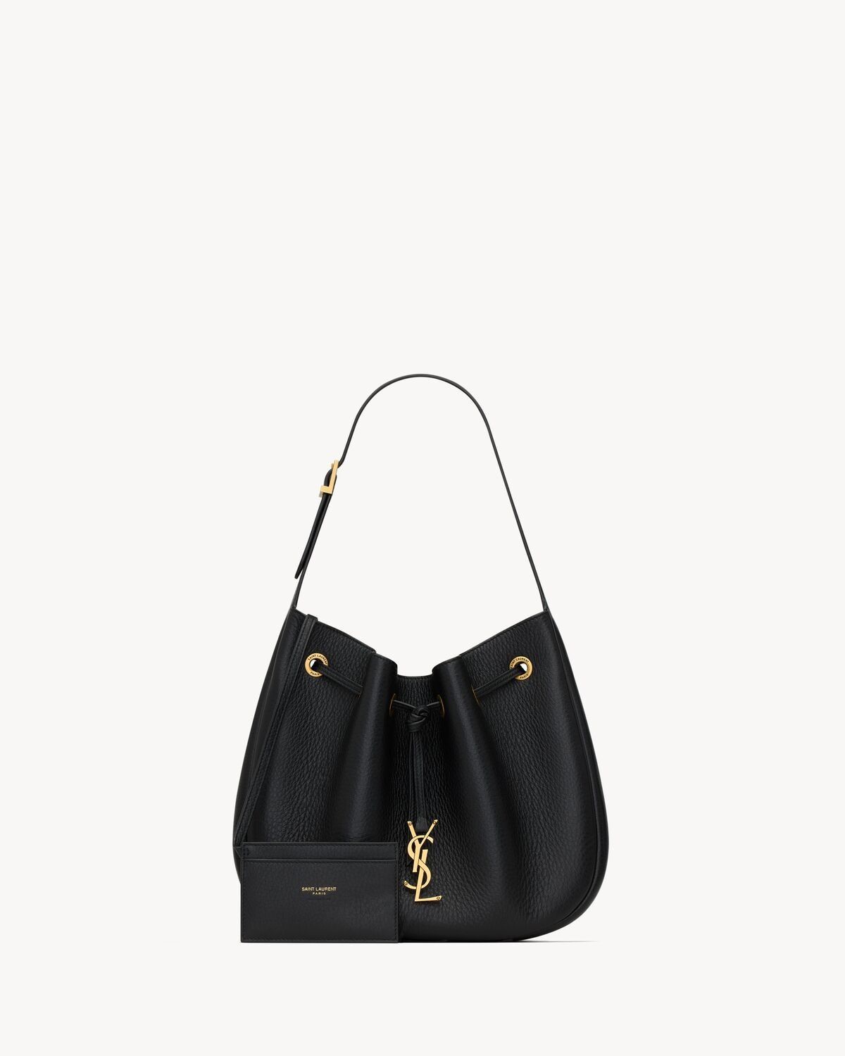 Saint Laurent Paris o1s1wg111125 Paris Vii Small Hobo Bag in Grained Leather Size ONE SIZE - 2 Thumbnail