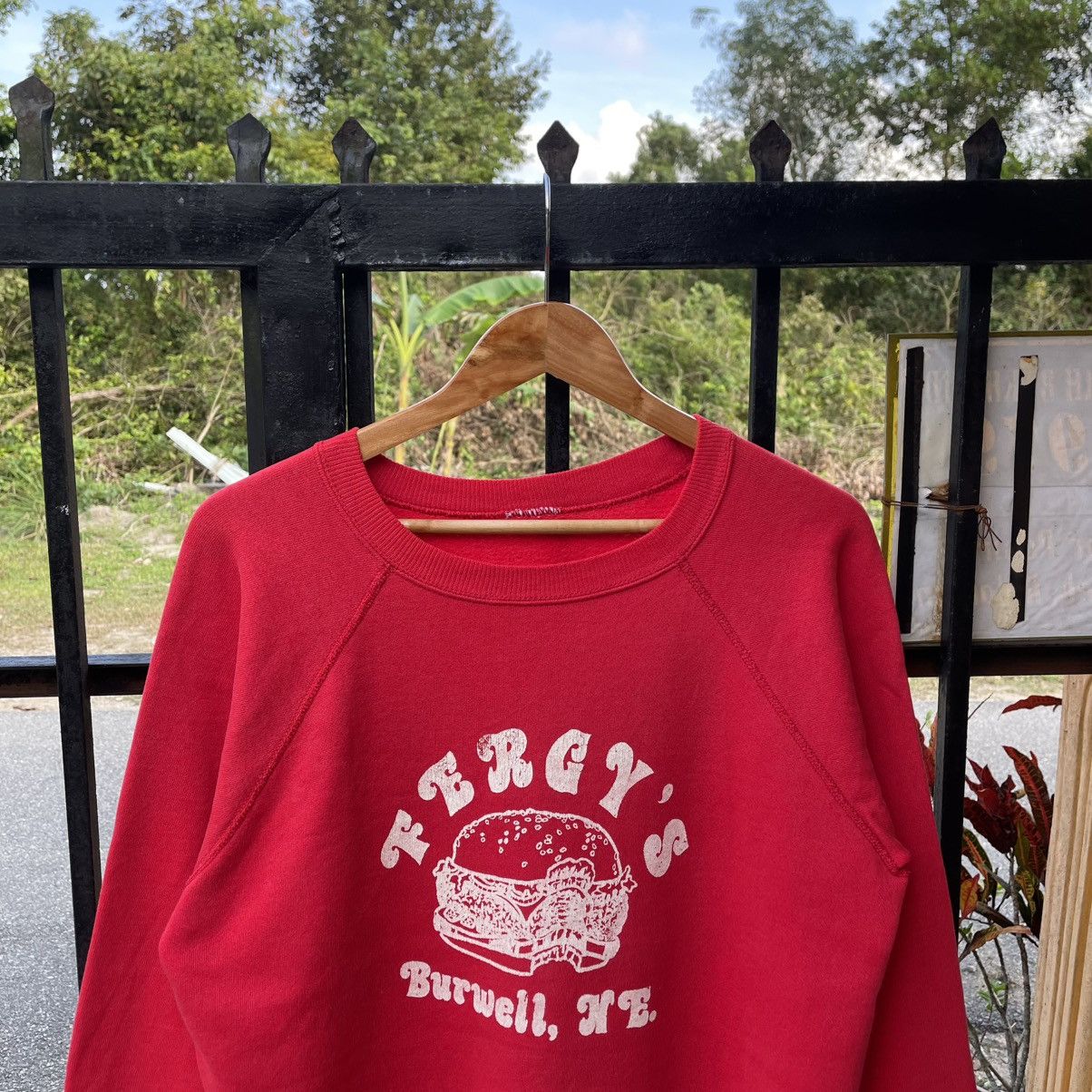 Vintage 🔥Vintage 80s Fergy Burwell Burger Fast Food Sweatshirts Size US M / EU 48-50 / 2 - 4 Thumbnail