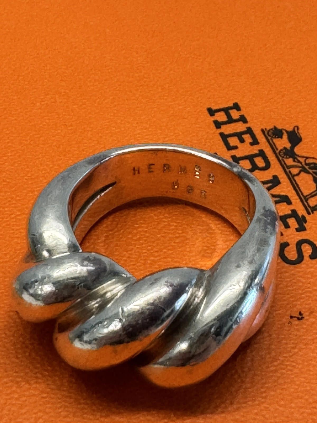Hermes Hermes Paris Ring Torsade - US Size 7.5 - SV925 - Used - VG Size ONE SIZE - 9 Thumbnail