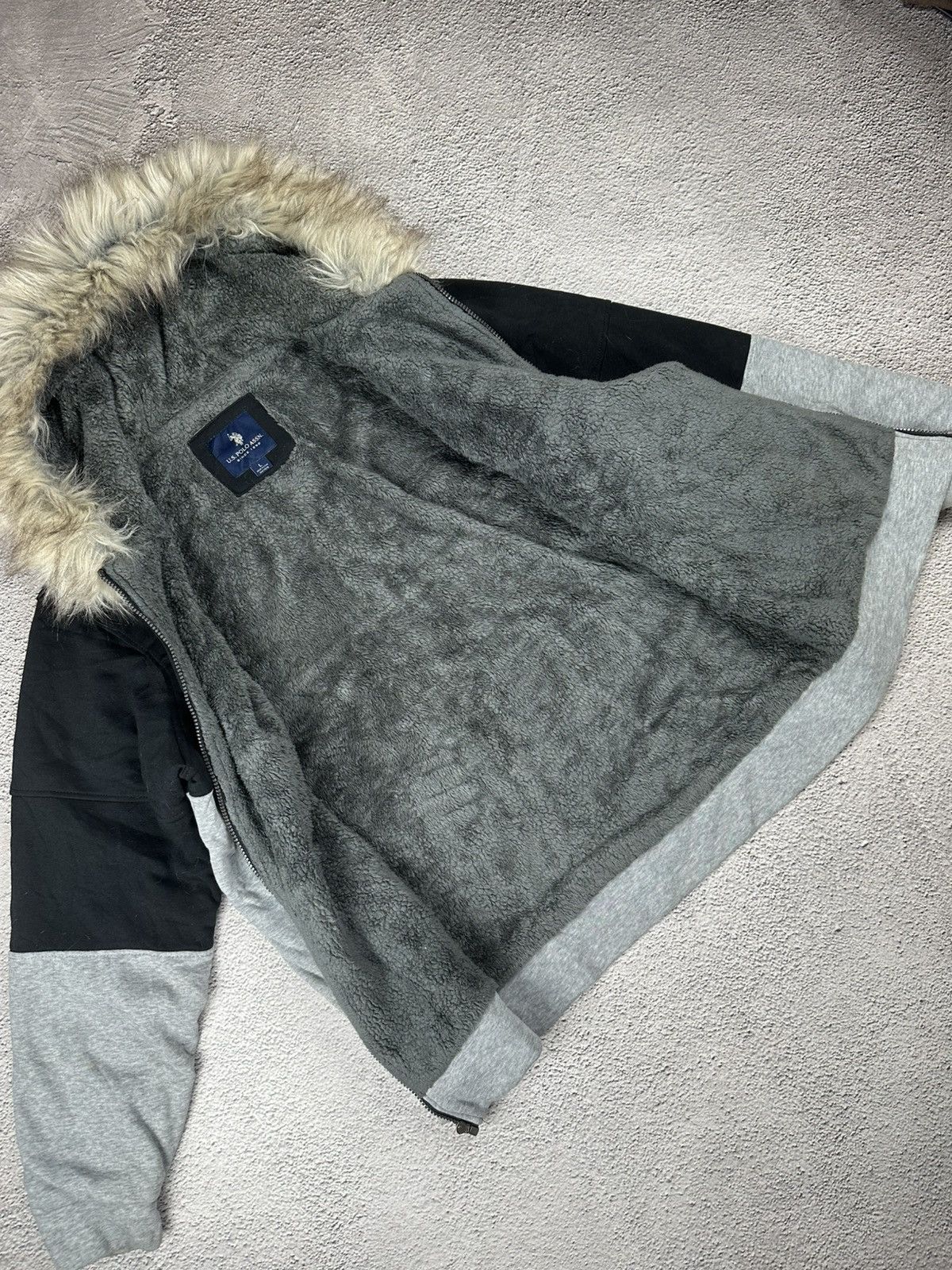 Polo Ralph Lauren Vintage Polo Ralph Lauren Full Zip Hoodie Fur Fuzzy LGB Size US L / EU 52-54 / 3 - 5 Thumbnail