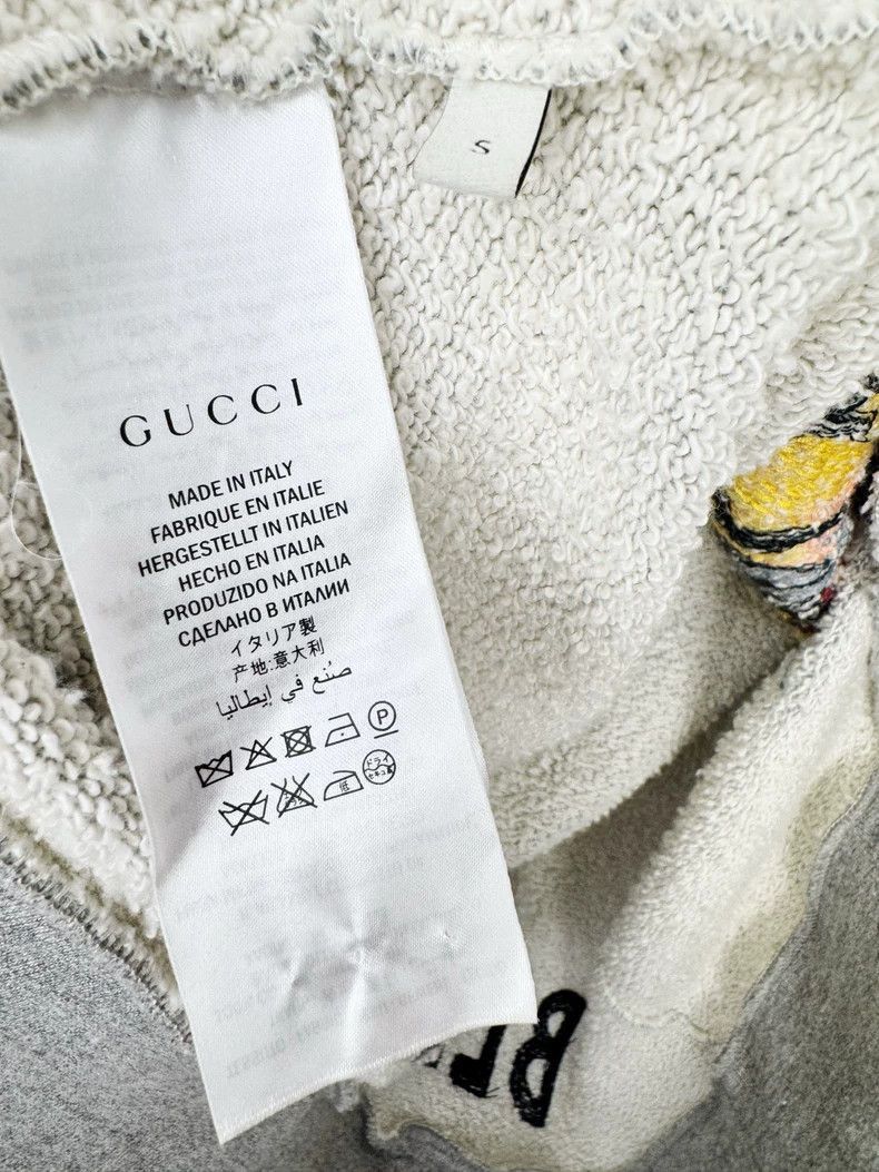 Gucci Gucci Gray Hoodie with Tiger Embroidery-2506 Size S / US 4 / IT 40 - 4 Thumbnail
