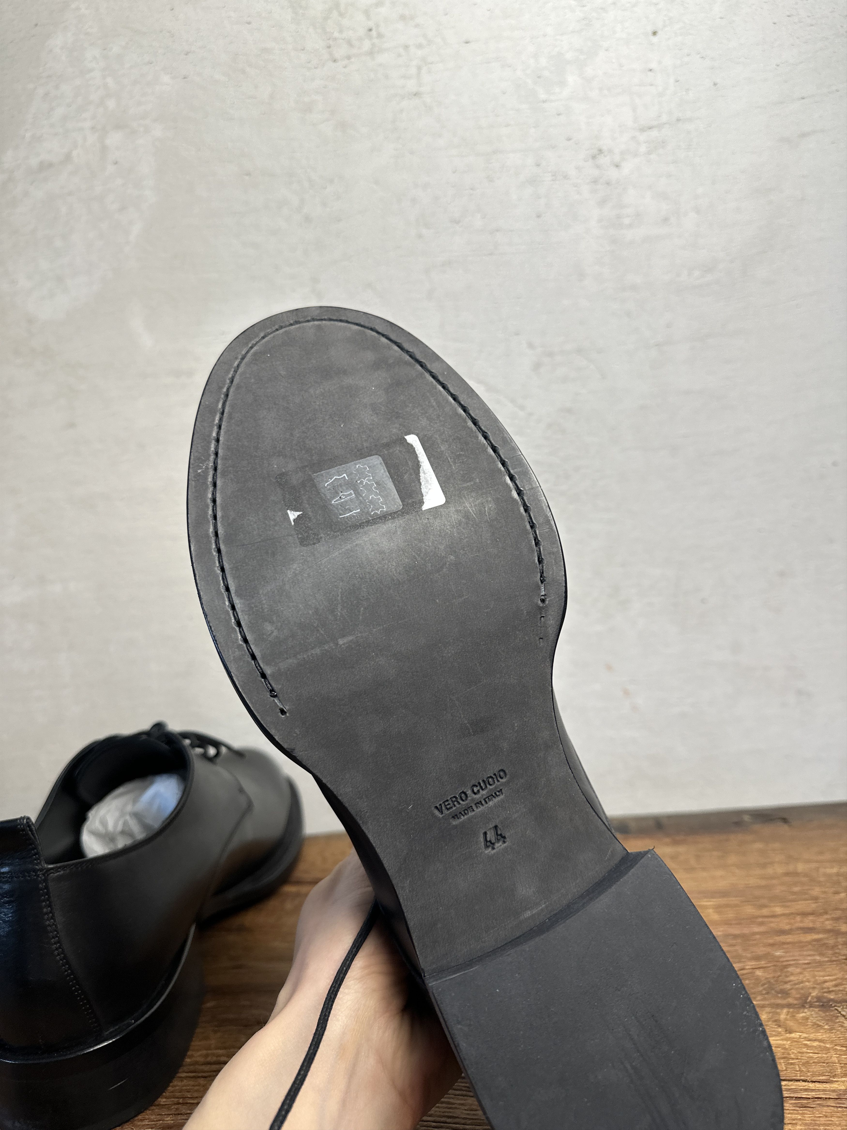 Ann Demeulemeester Ann demeulemeester Scarpe Derby Shoes in Pelle Nero Size US 11 / EU 44 - 8 Thumbnail