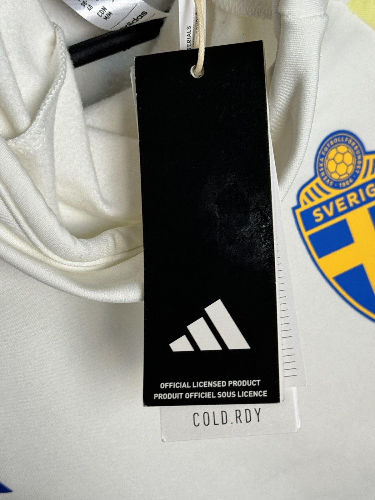 Adidas New Sweden National Team Training Football Long Sleeve Shirt Size M / US 6-8 / IT 42-44 - 10 Thumbnail