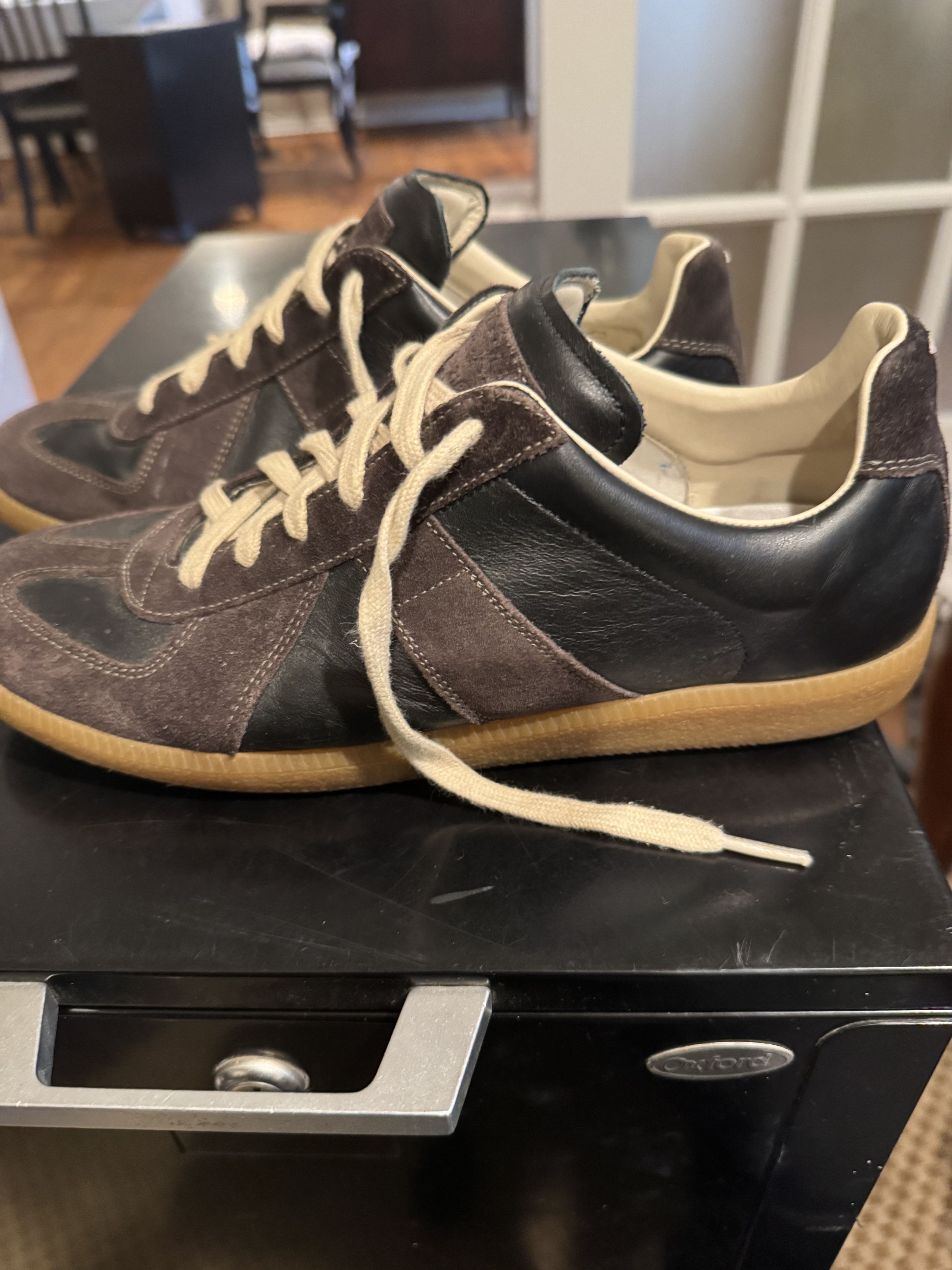 Maison Margiela Masion Margiela Replica GAT Black 9 42 gum low Size US 9 / EU 42 - 6 Thumbnail