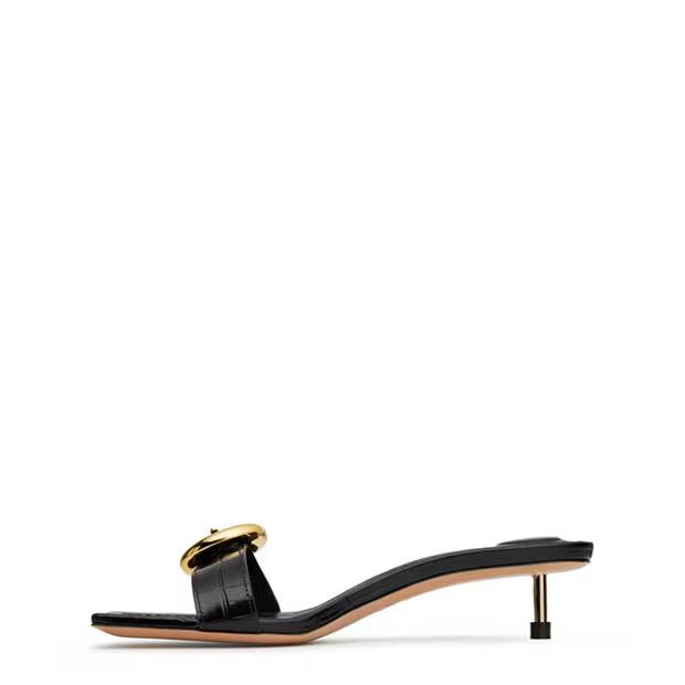 Jacquemus o1g2r1mq1024 Mule Sandals in Black Size US 7 / IT 37 - 2 Thumbnail