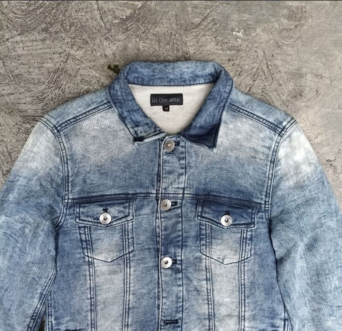 In The Attic × Japanese Brand In The Attic Faded Denim Jacket Size US M / EU 48-50 / 2 - 3 Thumbnail