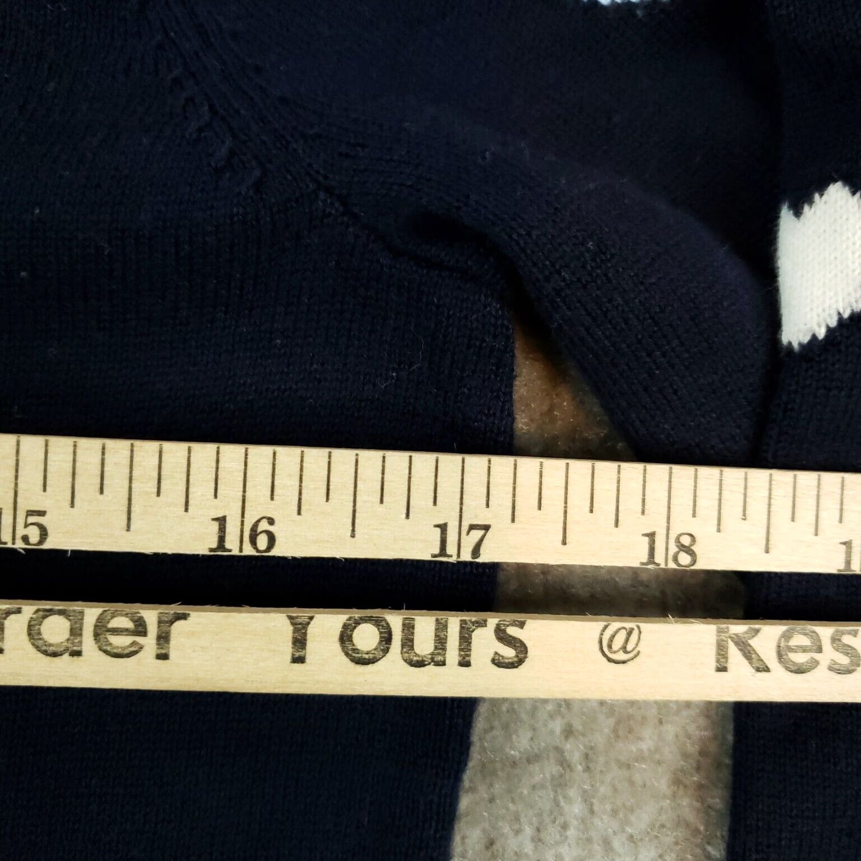 Talbots Talbots Sweater Womens Small Petite Blue Crew Neck Pullover Long Sleeve Hearts Size S / US 4 / IT 40 - 4 Thumbnail