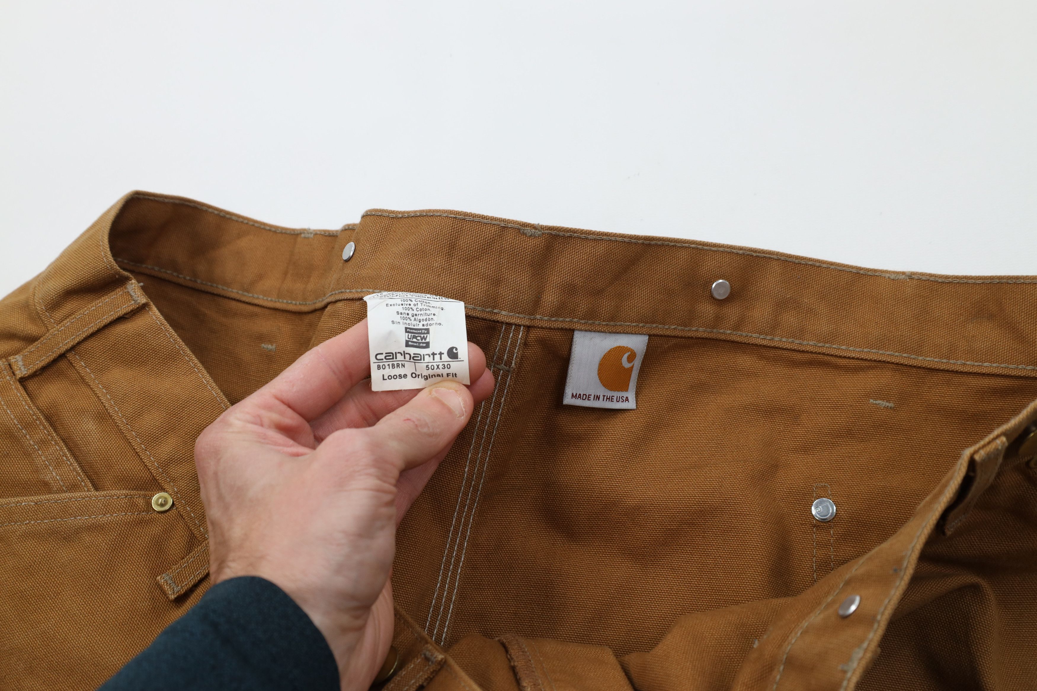 Carhartt Vintage Y2K Carhartt Canvas Wide Leg Pants Duck Brown USA Size US 44 / EU 60 - 10 Thumbnail