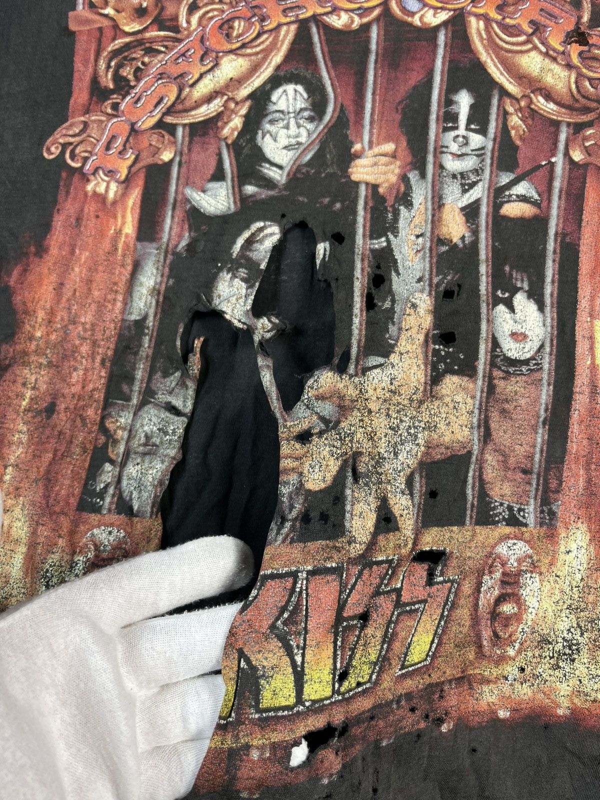 KISS KISS Psycho Circus Tour 1998 Distressed Faded Tee Size US XXL / EU 58 / 5 - 10 Thumbnail