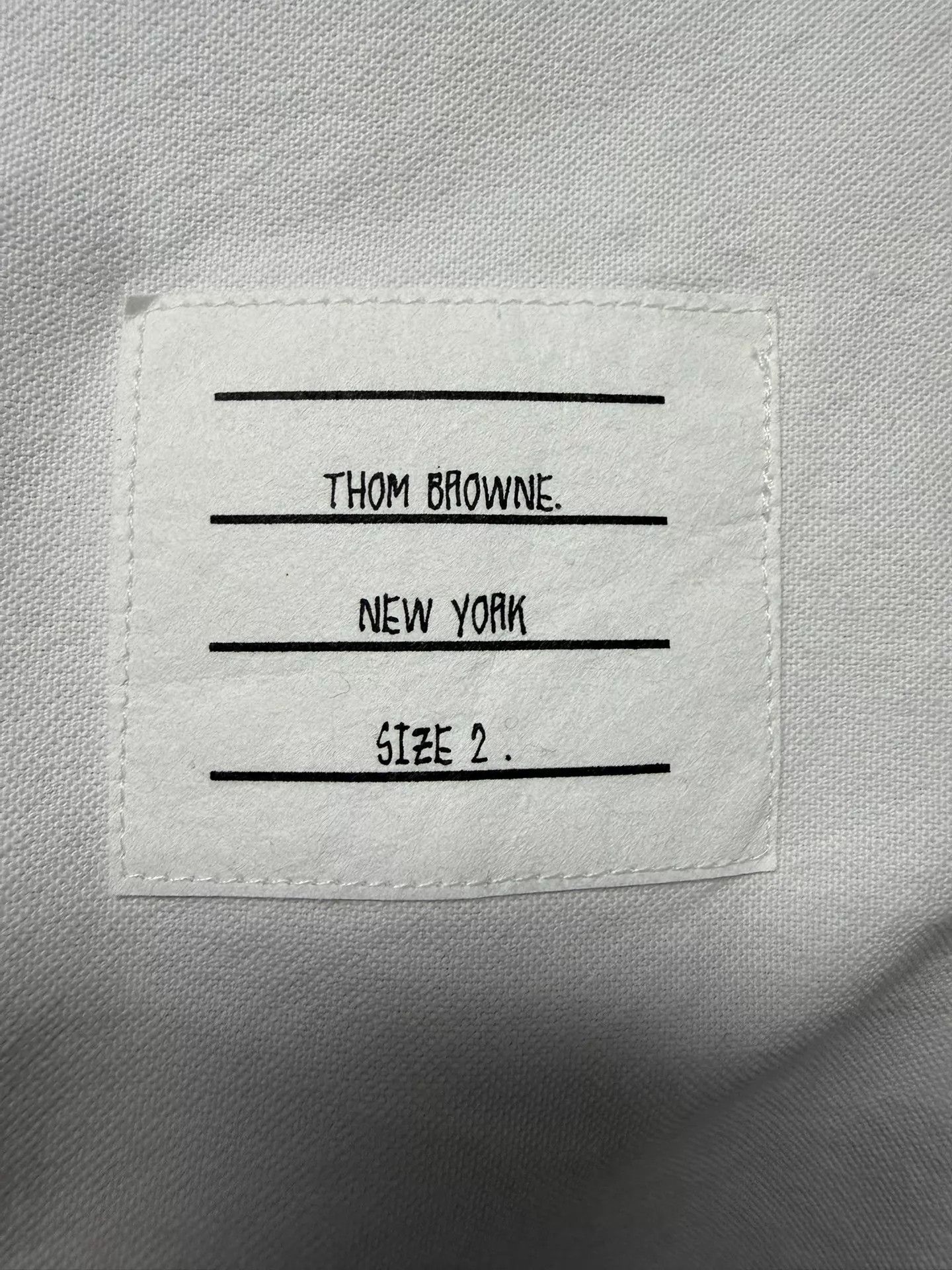 Thom Browne Thom Browne Men's 4-Bar White Shirt Size 2 New With Tags Size US M / EU 48-50 / 2 - 4 Thumbnail
