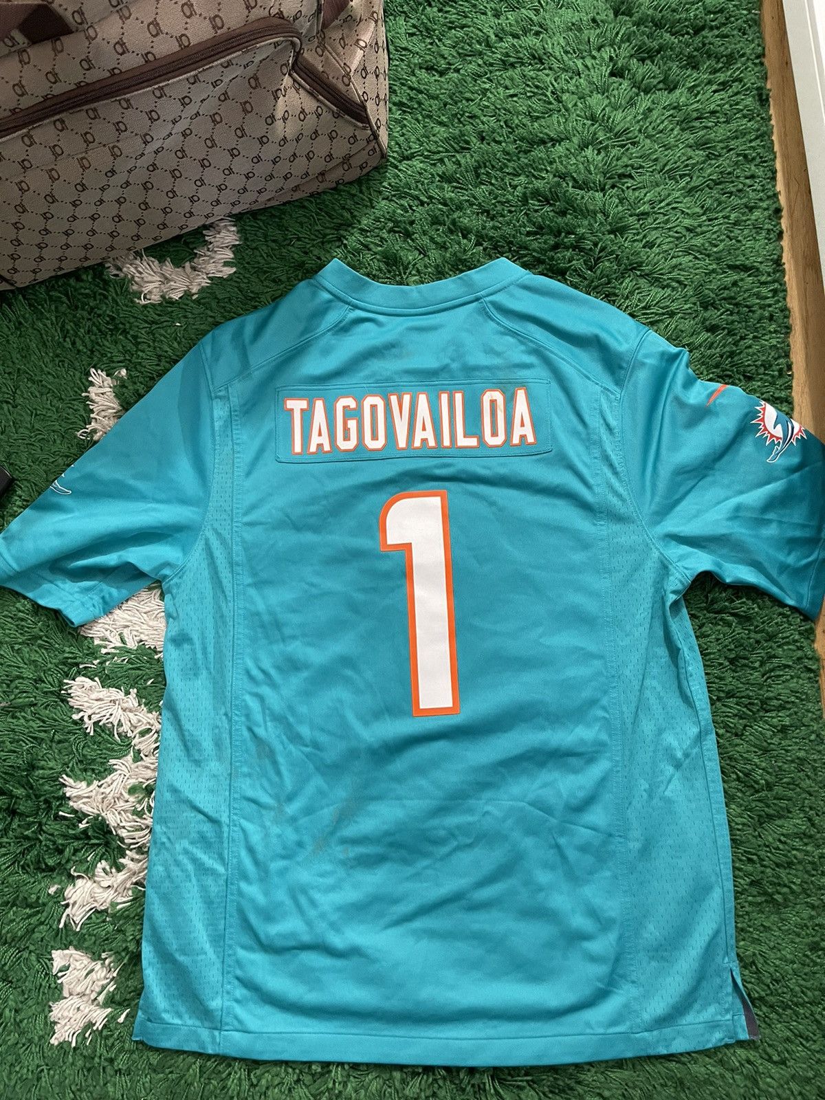 image of Miami Dolphins Nfl 1 Tagovailoa in Teal, Men's (Size Large)