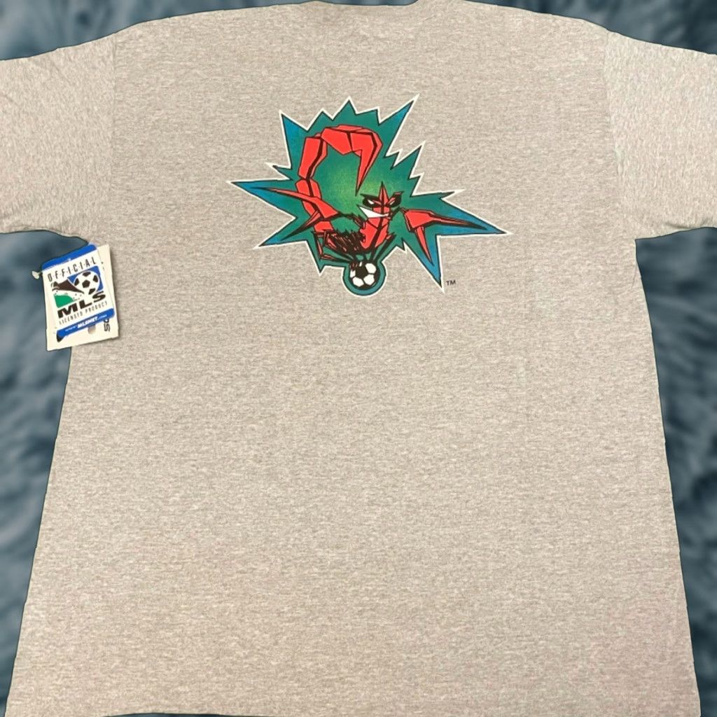 Vintage VINTAGE 90s San Jose Clash MLS Soccer Football VTG Shirt Mens XL Gray NWT Mens 90s Sports T-Shirt Size US XL / EU 56 / 4 - 1 Thumbnail