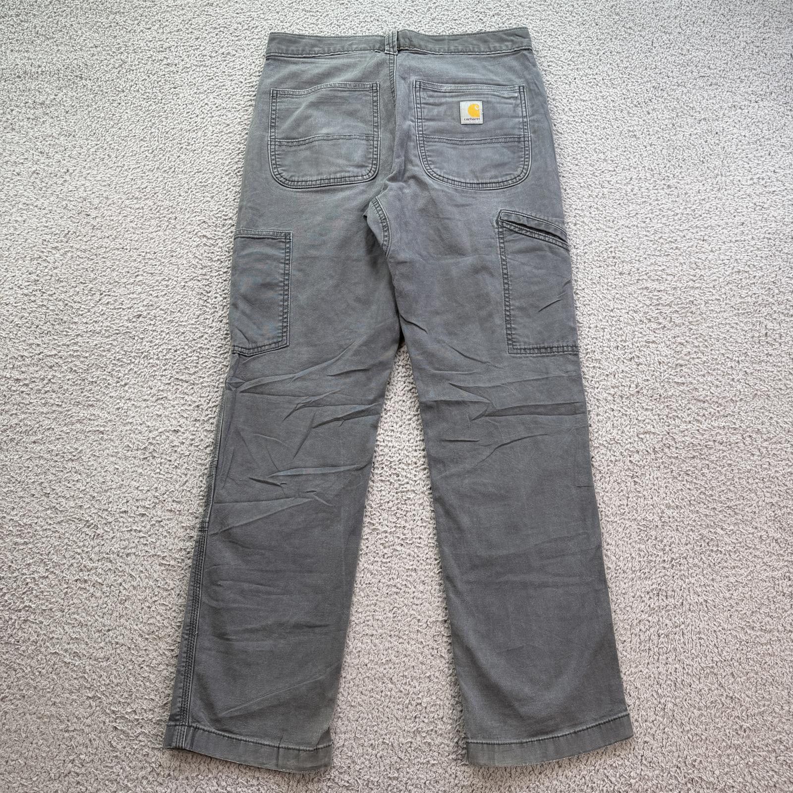 Carhartt Carhartt Double Front Work Pants 30x30 Gray Rugged Flex Size US 30 / EU 46 - 2 Thumbnail