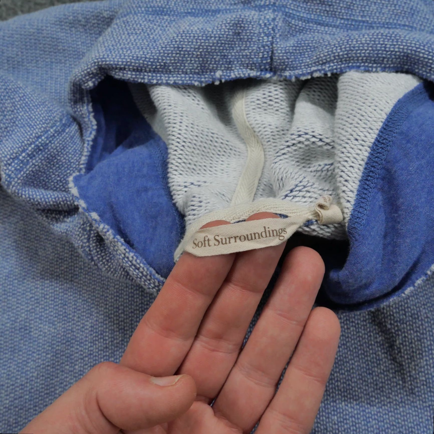 Soft Surroundings Soft Surroundings Hoodie Womens Small Blue Logo Pullover Casual Long Sleeve Hooded Small Blue Size S / US 4 / IT 40 - 5 Thumbnail