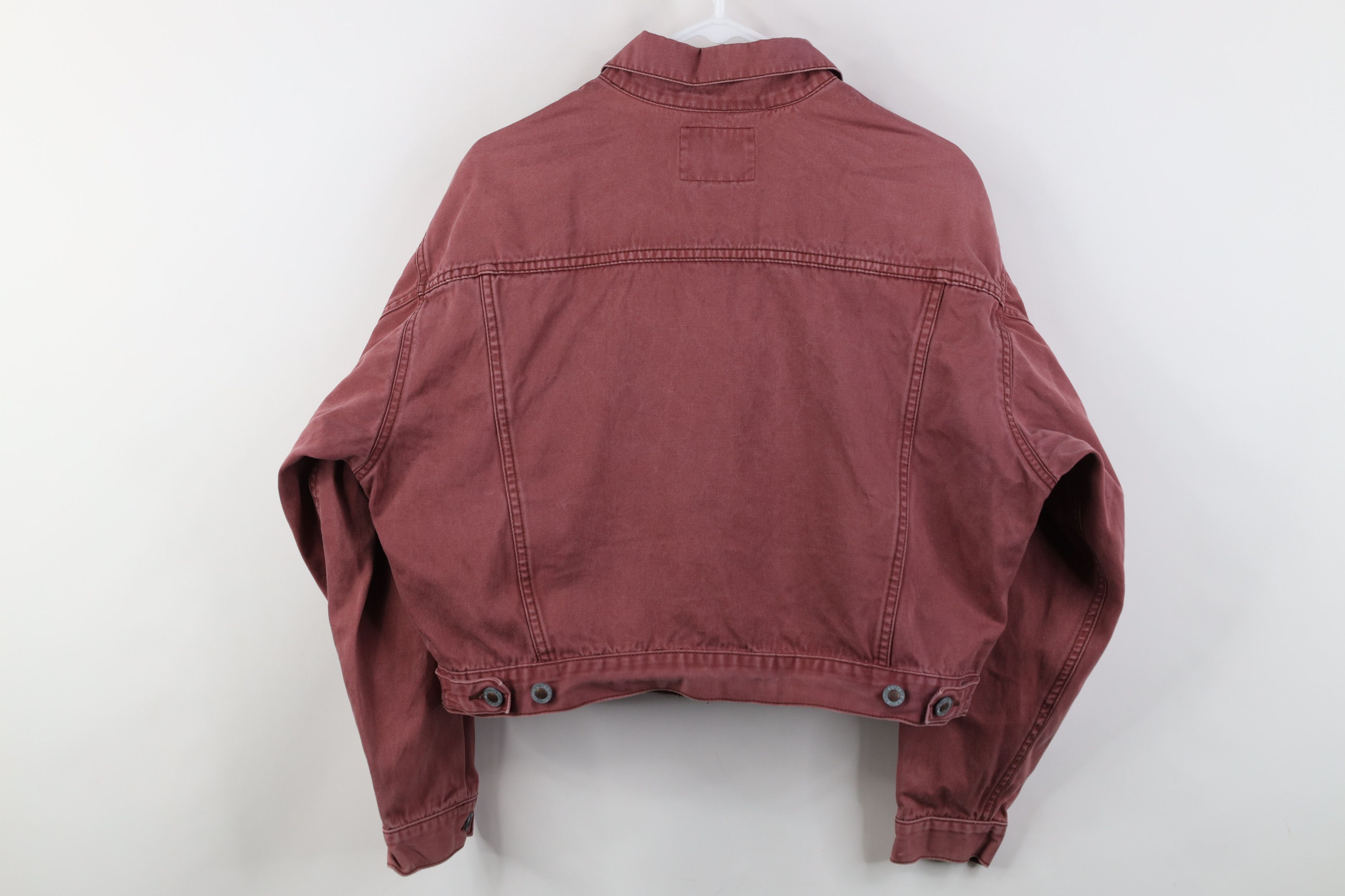 Levi's Vintage 90s Levis Silvertab Babydoll Cropped Trucker Jacket Size M / US 6-8 / IT 42-44 - 13 Thumbnail