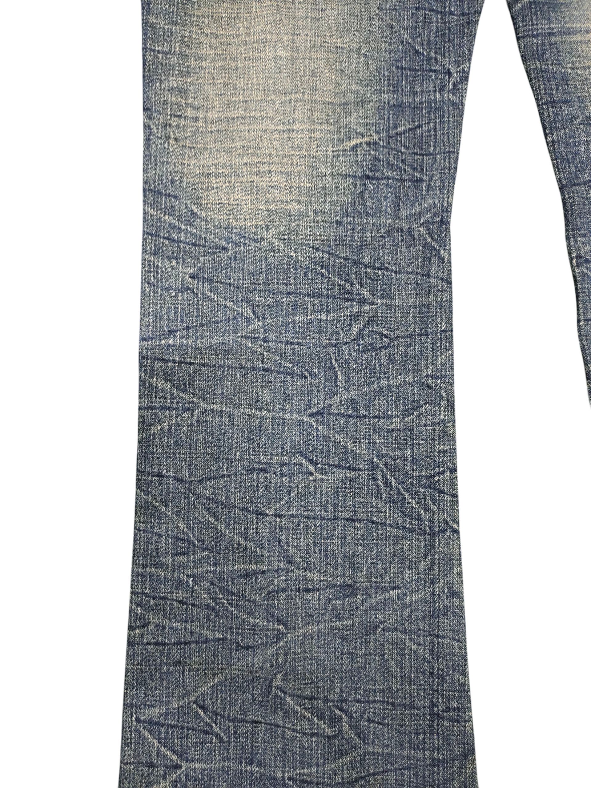 Tornado Mart Flare Jeans Africa Taro Distress Denim Bootcut Low Rise Y2k Size US 29 - 5 Thumbnail