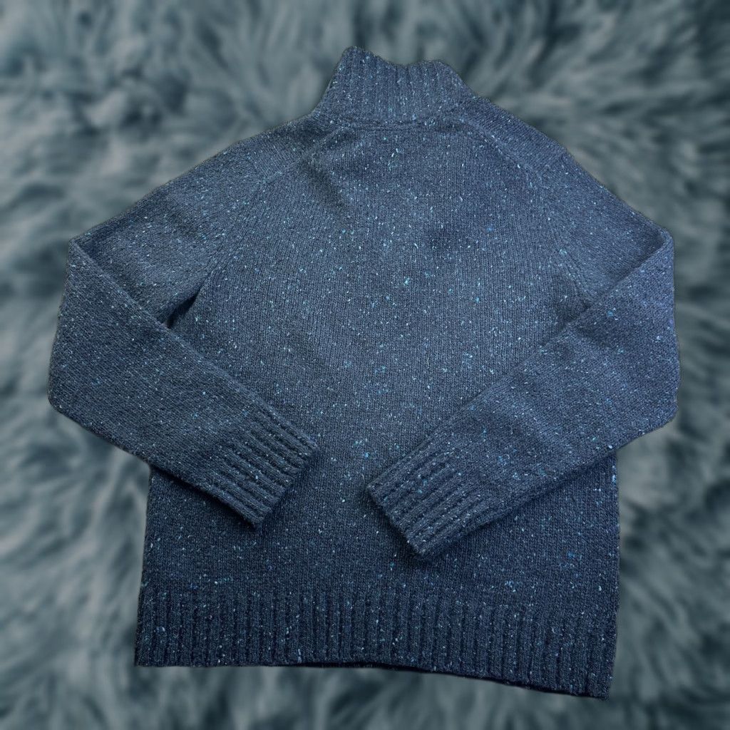 Banana Republic Banana Republic Sweater Mens Large Blue Wool Blend Mock Neck Size US L / EU 52-54 / 3 - 1 Thumbnail