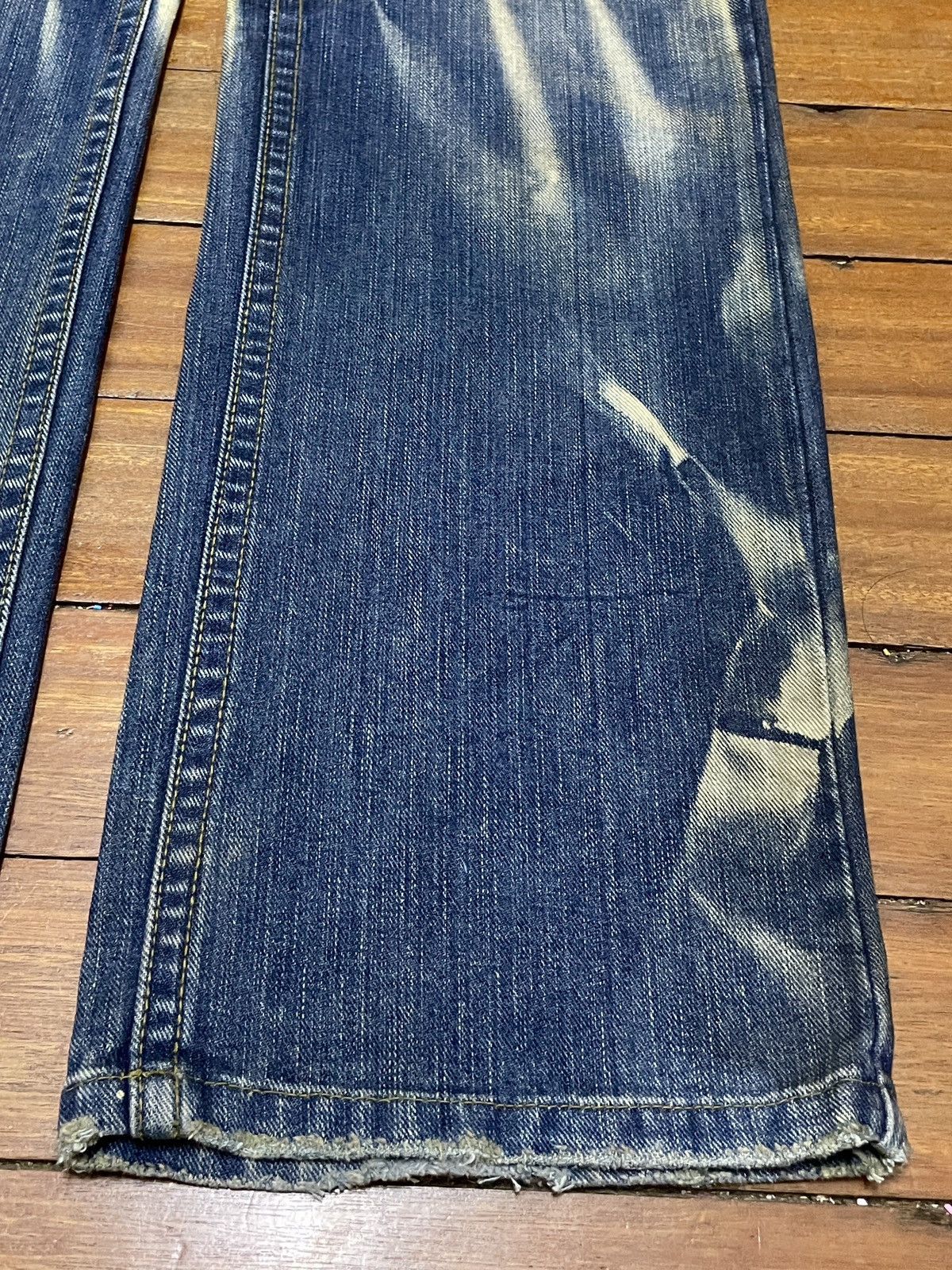 14th Addiction × Le Grande Bleu (L.G.B.) Rare Design Vintage Brand Korea Blue Jeans 2000s Size US 31 - 6 Thumbnail