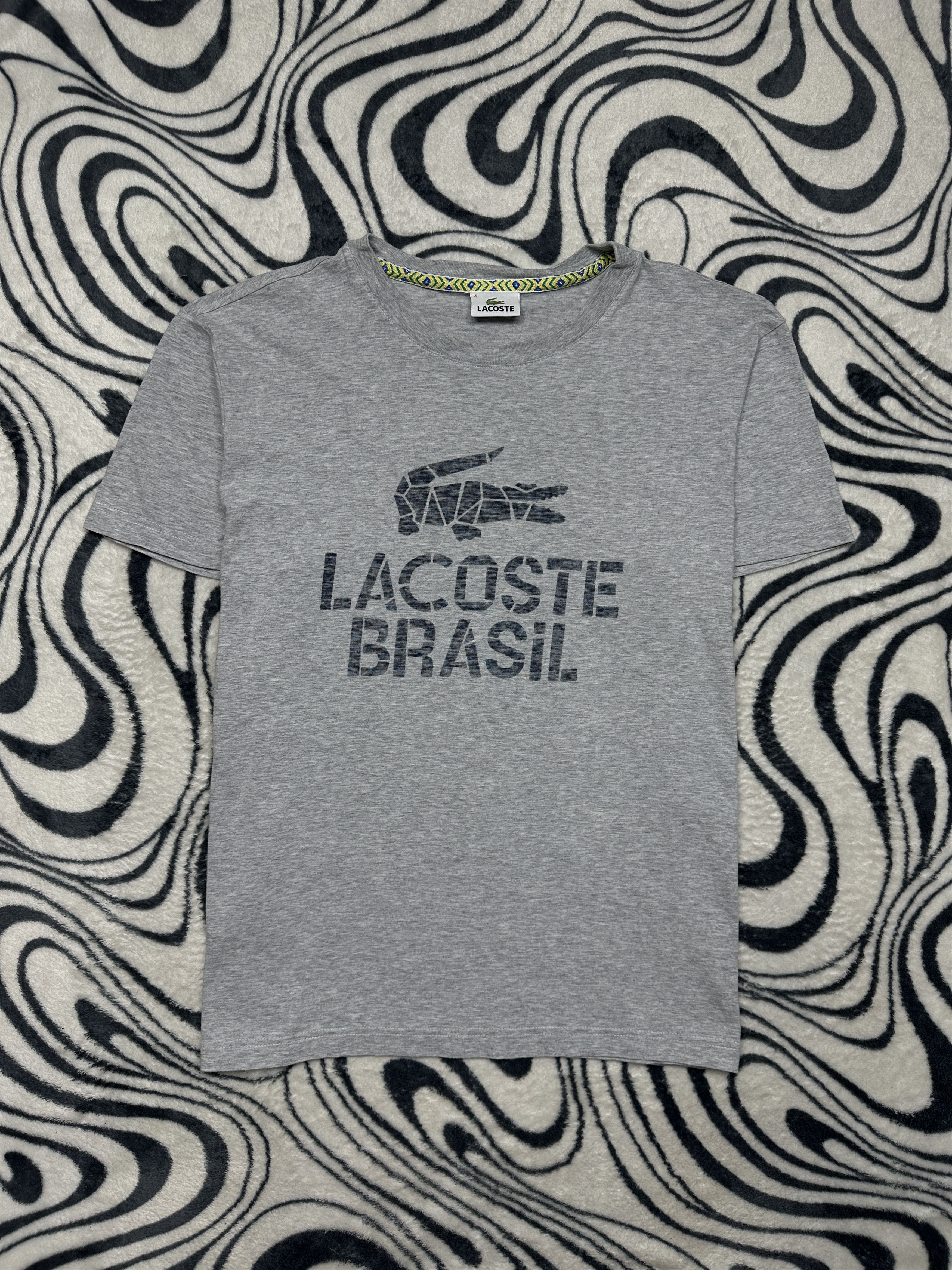 Lacoste Lacoste Brasil Vintage Mens T-Shirt Tee Y2K Size US M / EU 48-50 / 2 - 1 Thumbnail