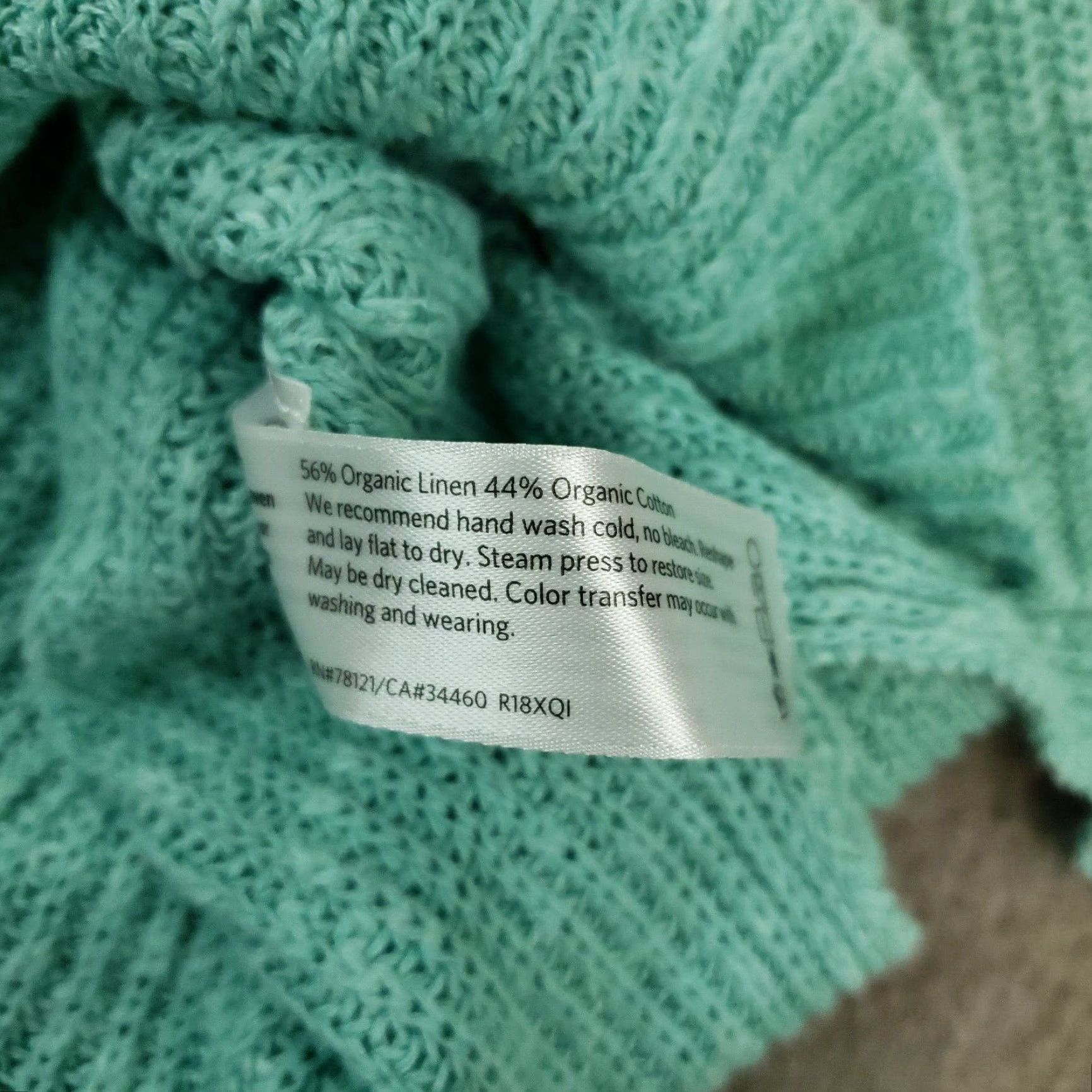 Eileen Fisher Eileen Fisher Sweater Womens XL Blue Knit Pullover Casual Long Sleeve Crew Neck Cotton Linen Classic Size XL / US 12-14 / IT 48-50 - 6 Thumbnail