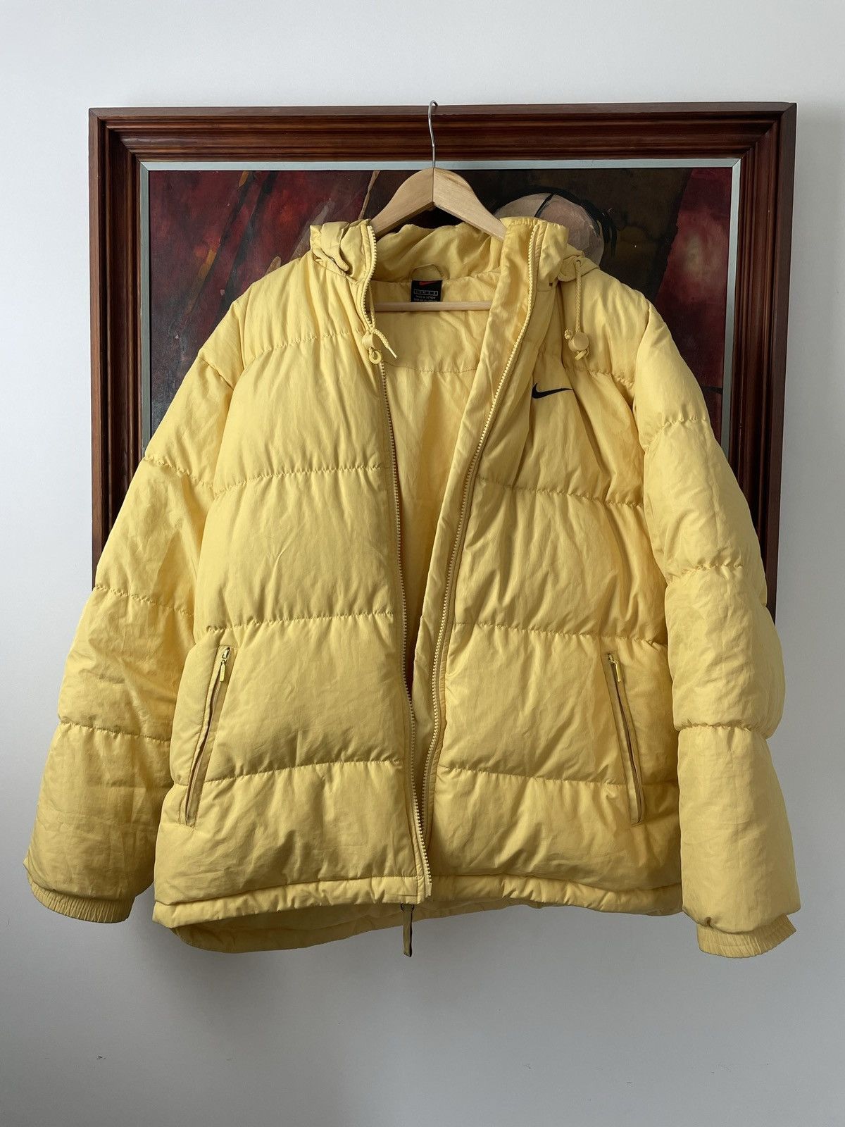 Nike Nike Vintage 90s Winter Jacket Down Puffer Spellout Logo Size US L / EU 52-54 / 3 - 4 Thumbnail